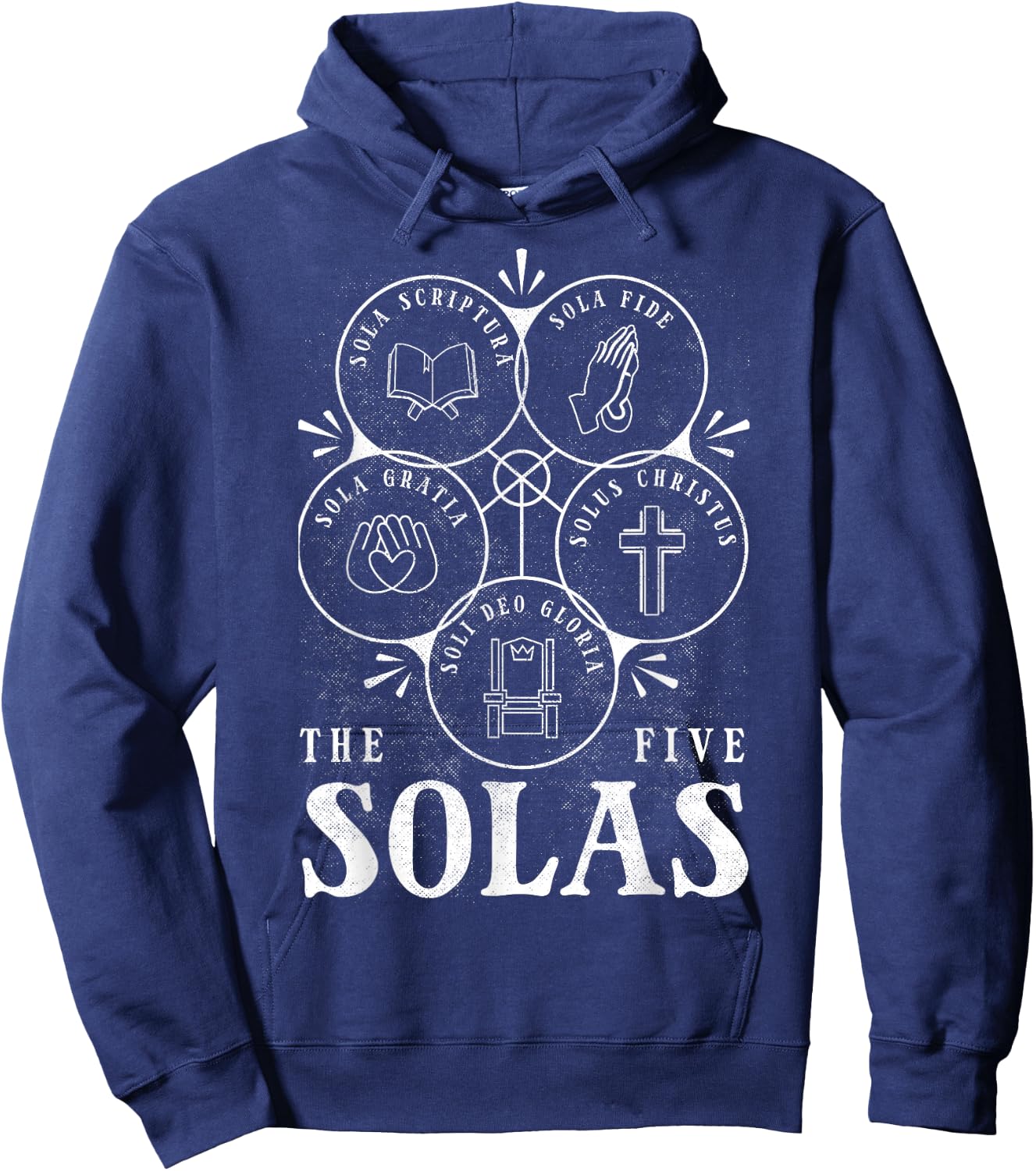 Sola Scriptura - Protestant, Christian Reformation, 5 Solas Hoodie - Hoodie | Navy