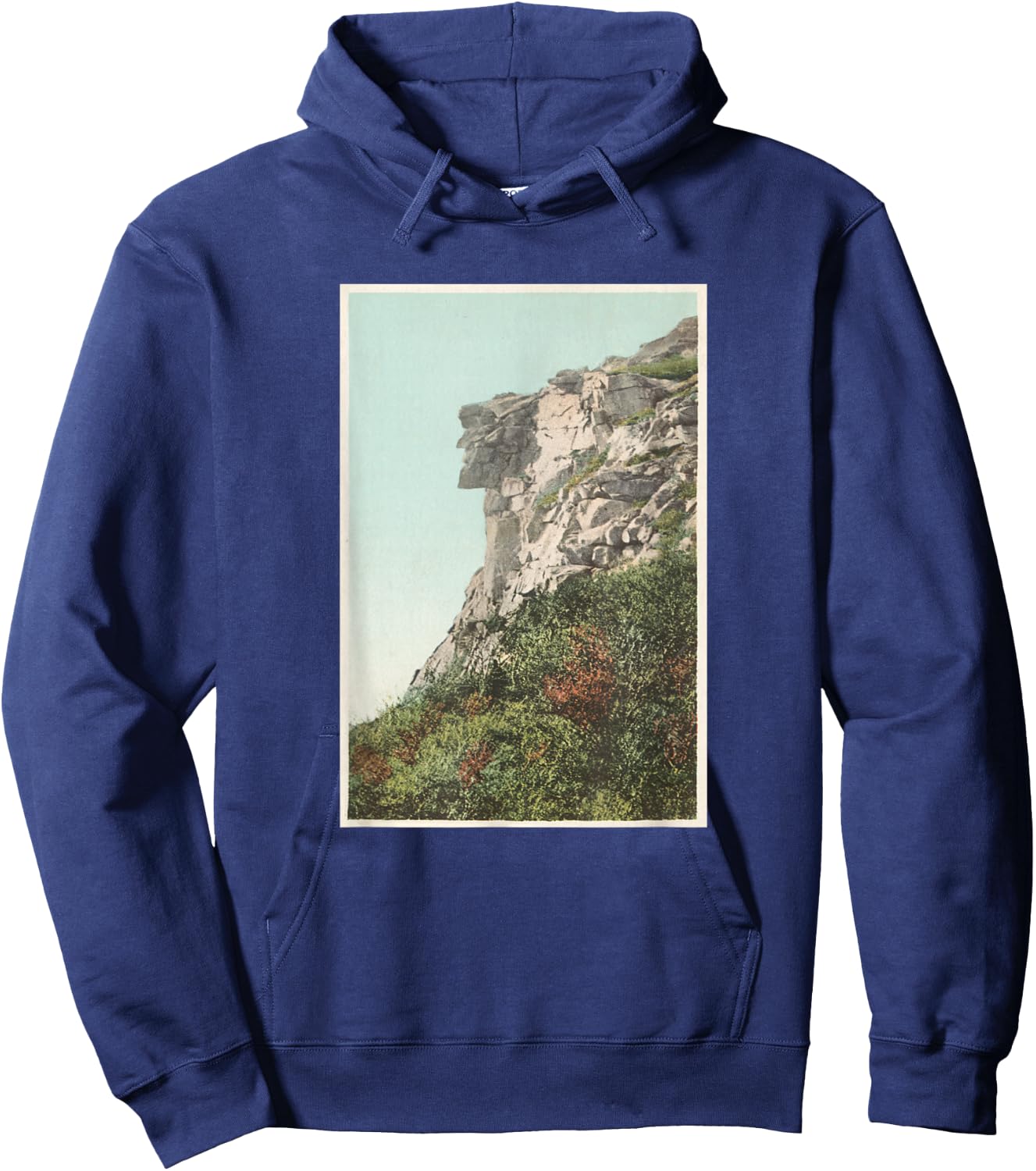 Old Man of the Mountain Illustration (1902) Hoodie - Hoodie | Navy