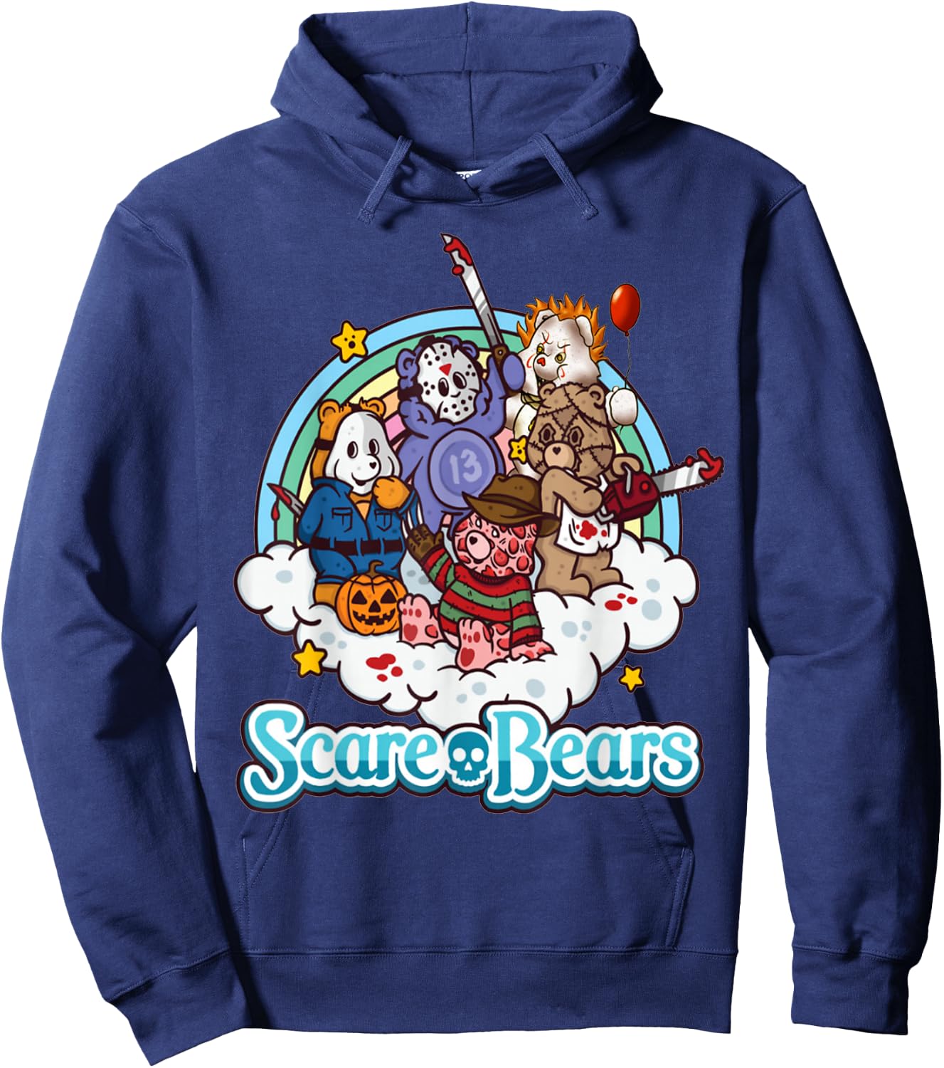 Scare Bears Halloween Party Scary Hoodie - Hoodie | Navy