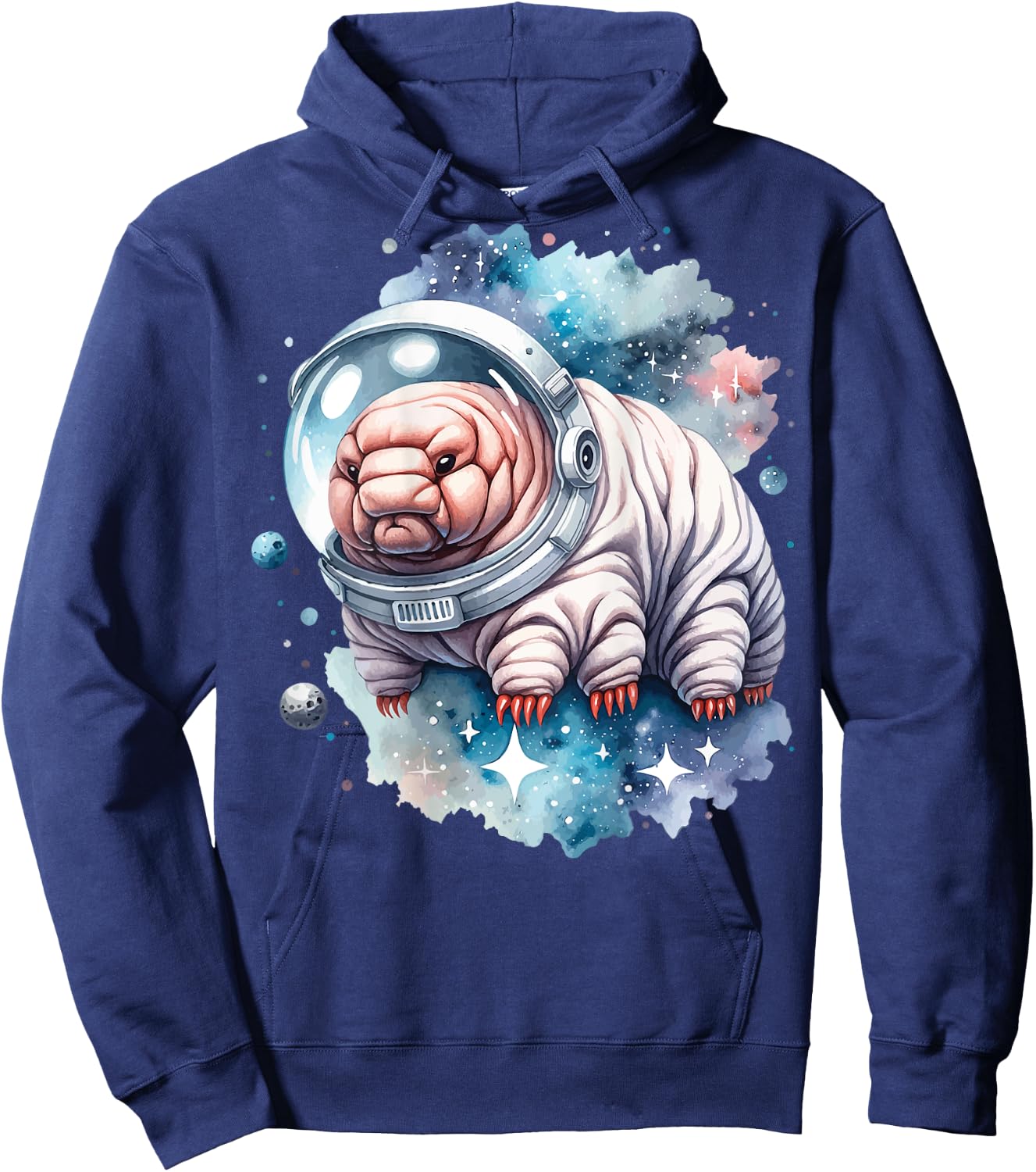 Tardigrade in an astronaut suit floating in space Hoodie - Hoodie | Navy