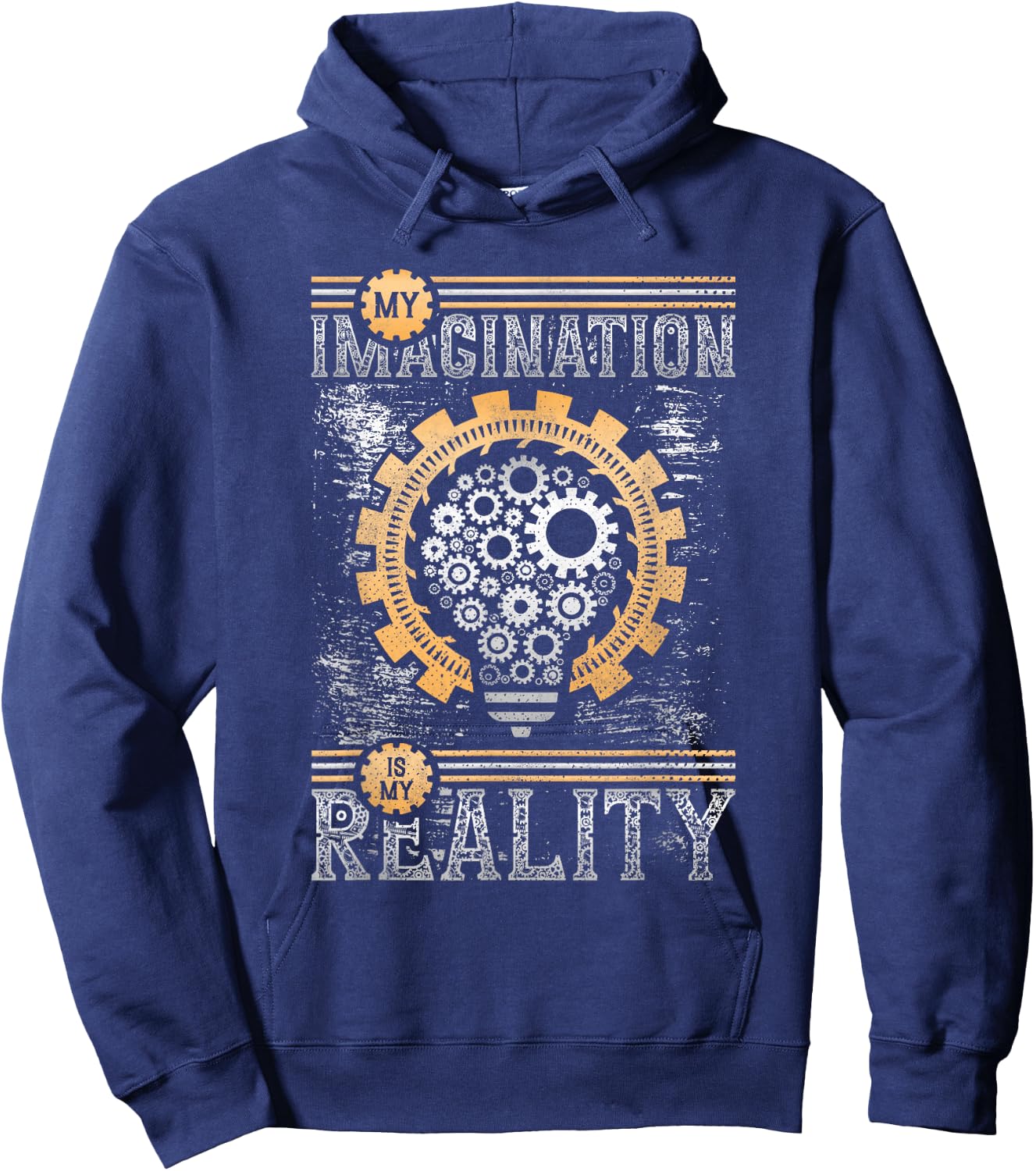 My Imagination Is My Reality, Steampunk Hoodie - Hoodie | Navy