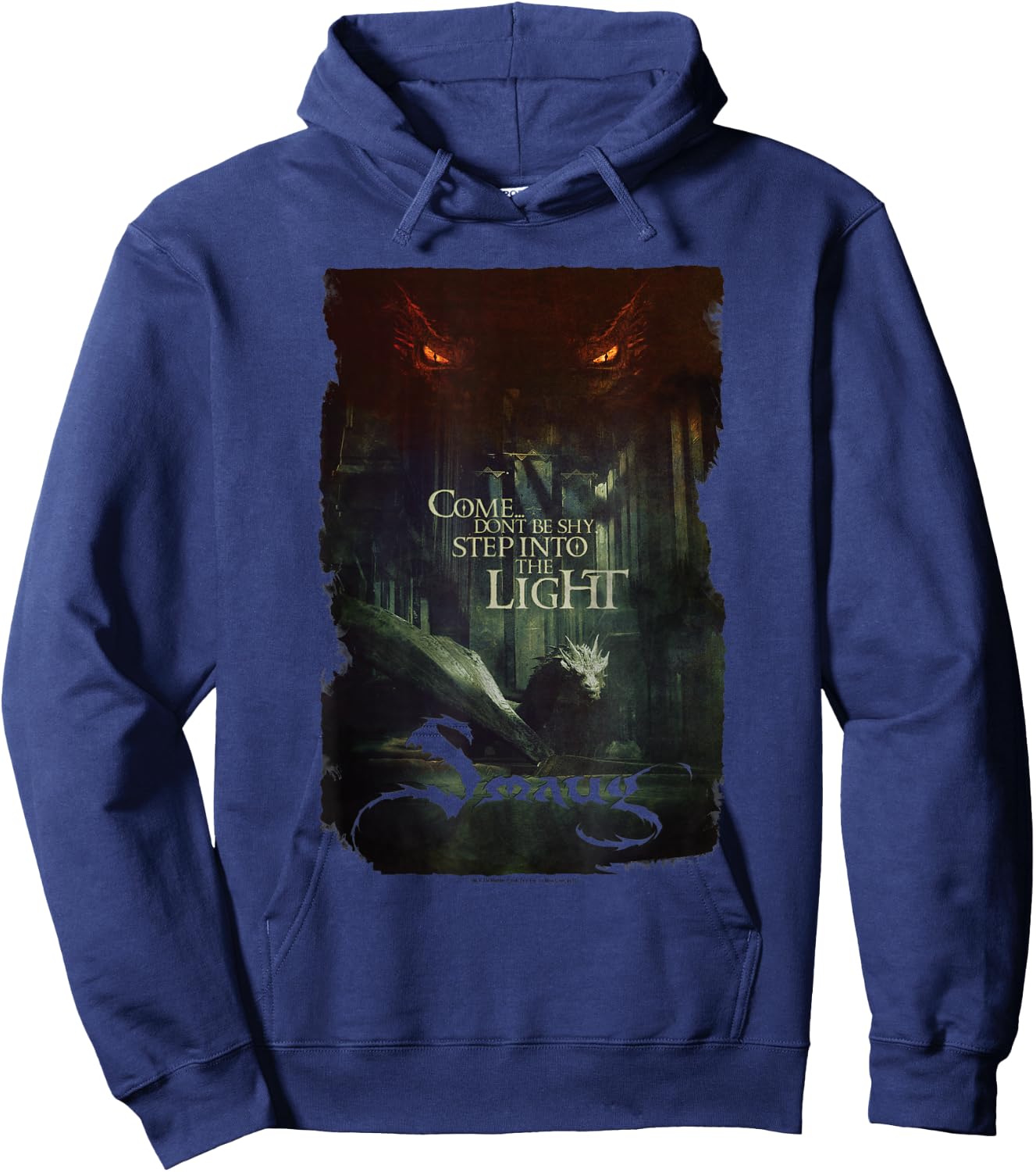 Hobbit Smaug Taunt Hoodie - Hoodie | Navy