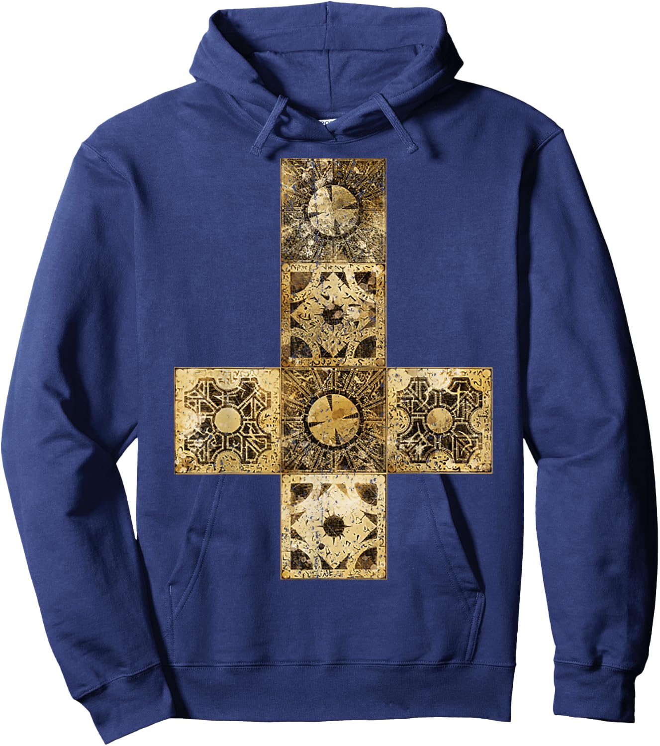 Vintage Cenobite Lament Configuration Puzzle Box V2 Hoodie - Hoodie | Navy
