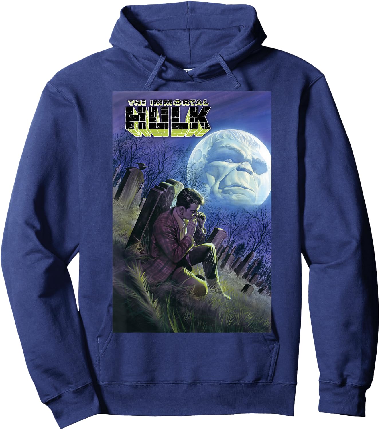 Marvel Immortal Hulk Death Of Rick Jones Comic Book Cover Hoodie - Hoodie | Navy