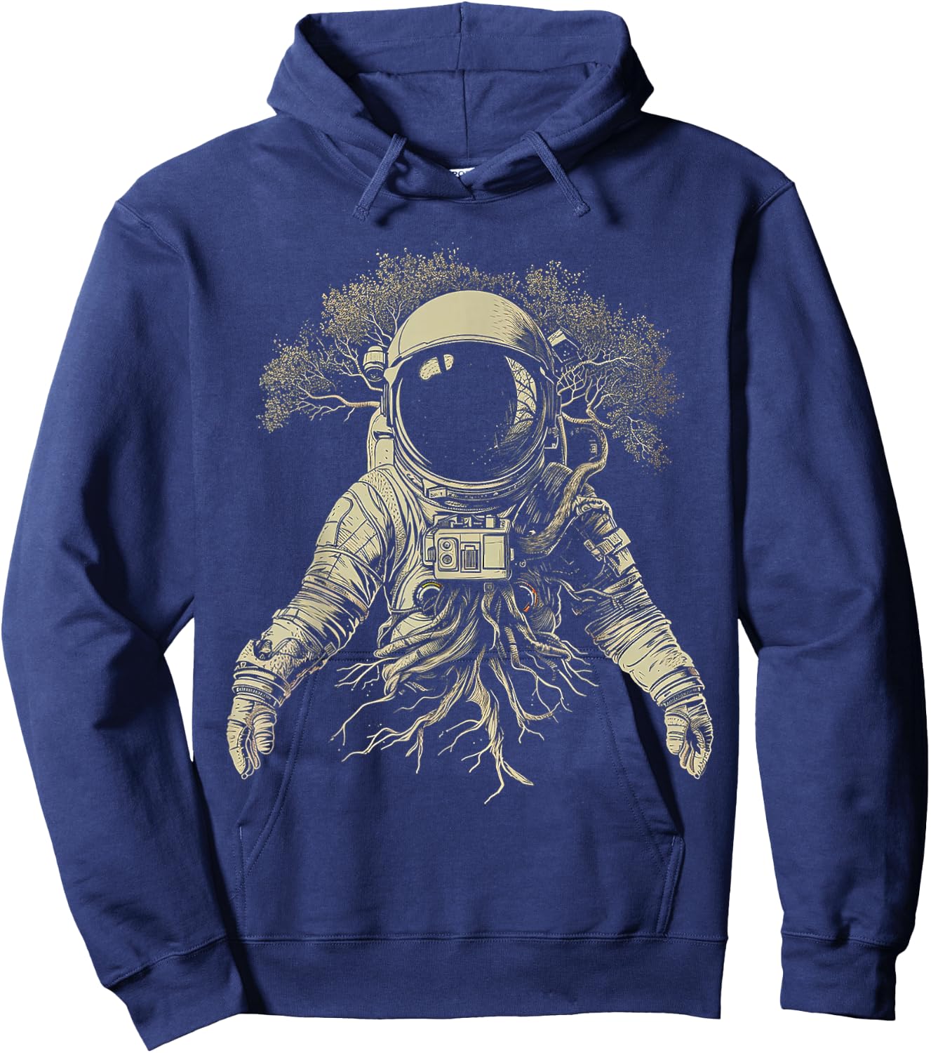 Astronaut Tree Artwork Space Nature Astronaut Hoodie - Hoodie | Navy