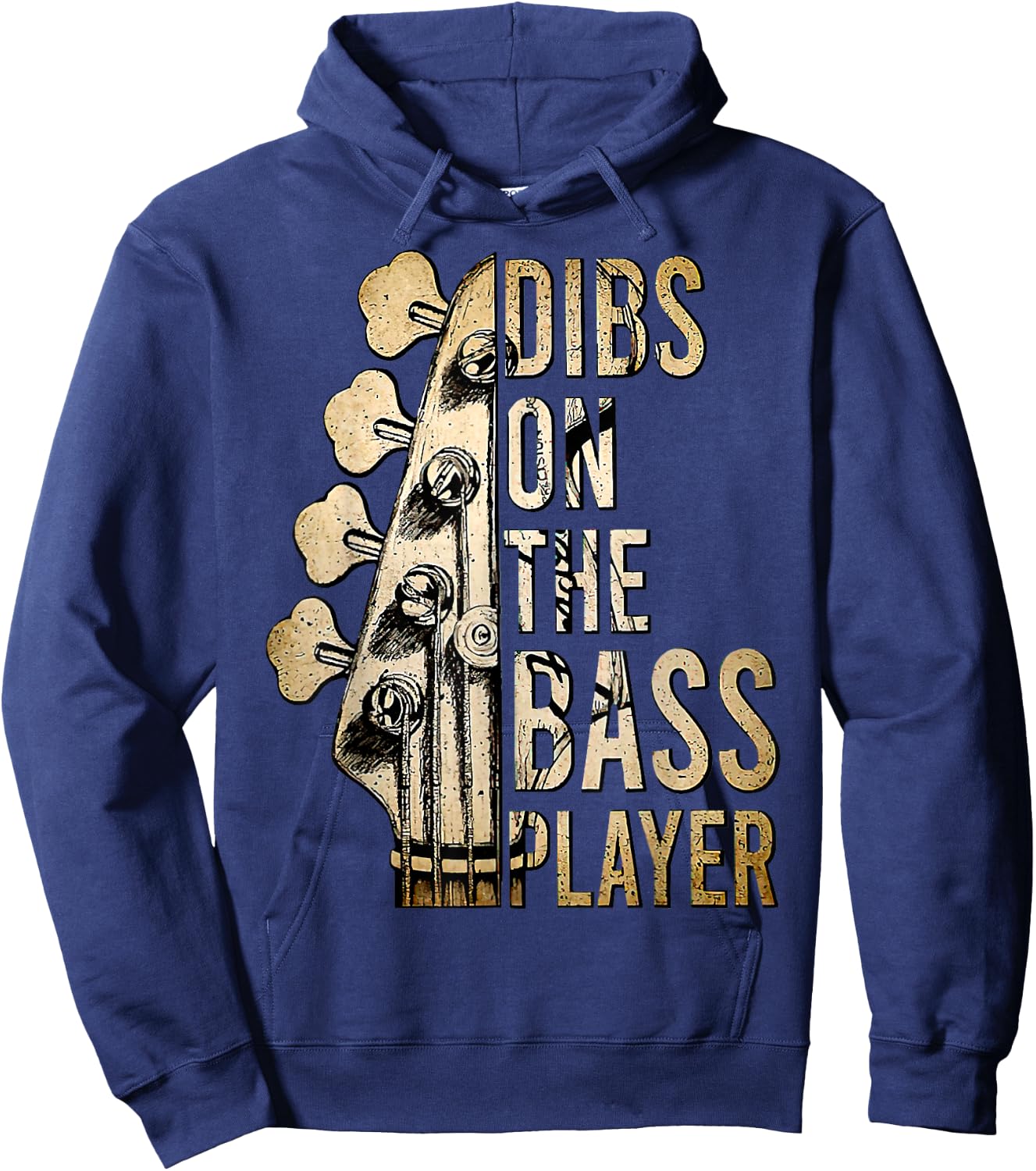 Dibs On The Bass Player Guitar Musician Hoodie - Hoodie | Navy