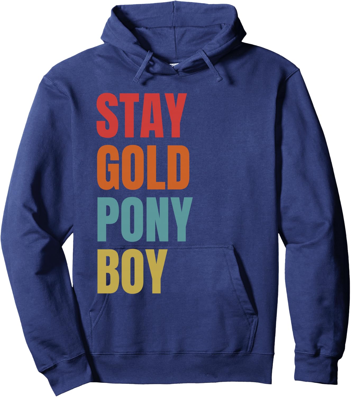 Stay Gold Ponyboy Hoodie - Hoodie | Navy