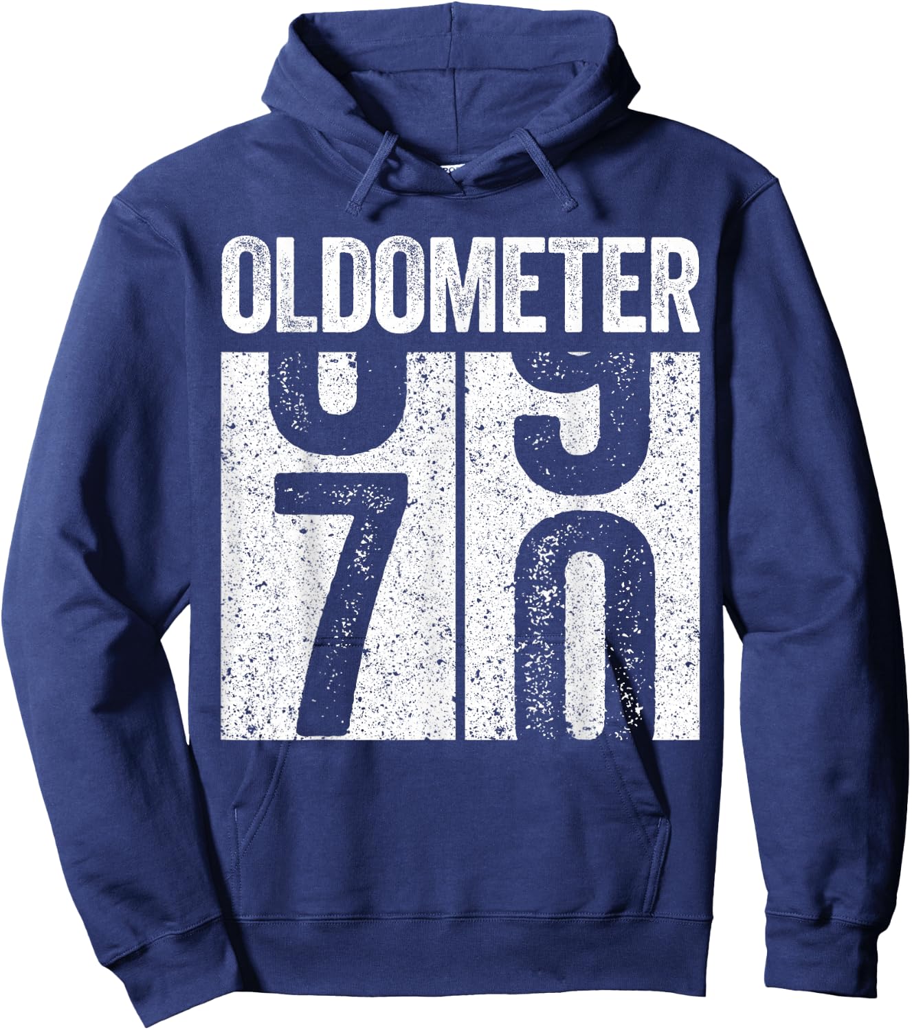 Oldometer 70 Shirt Men Women 70th Birthday Hoodie - Hoodie | Navy