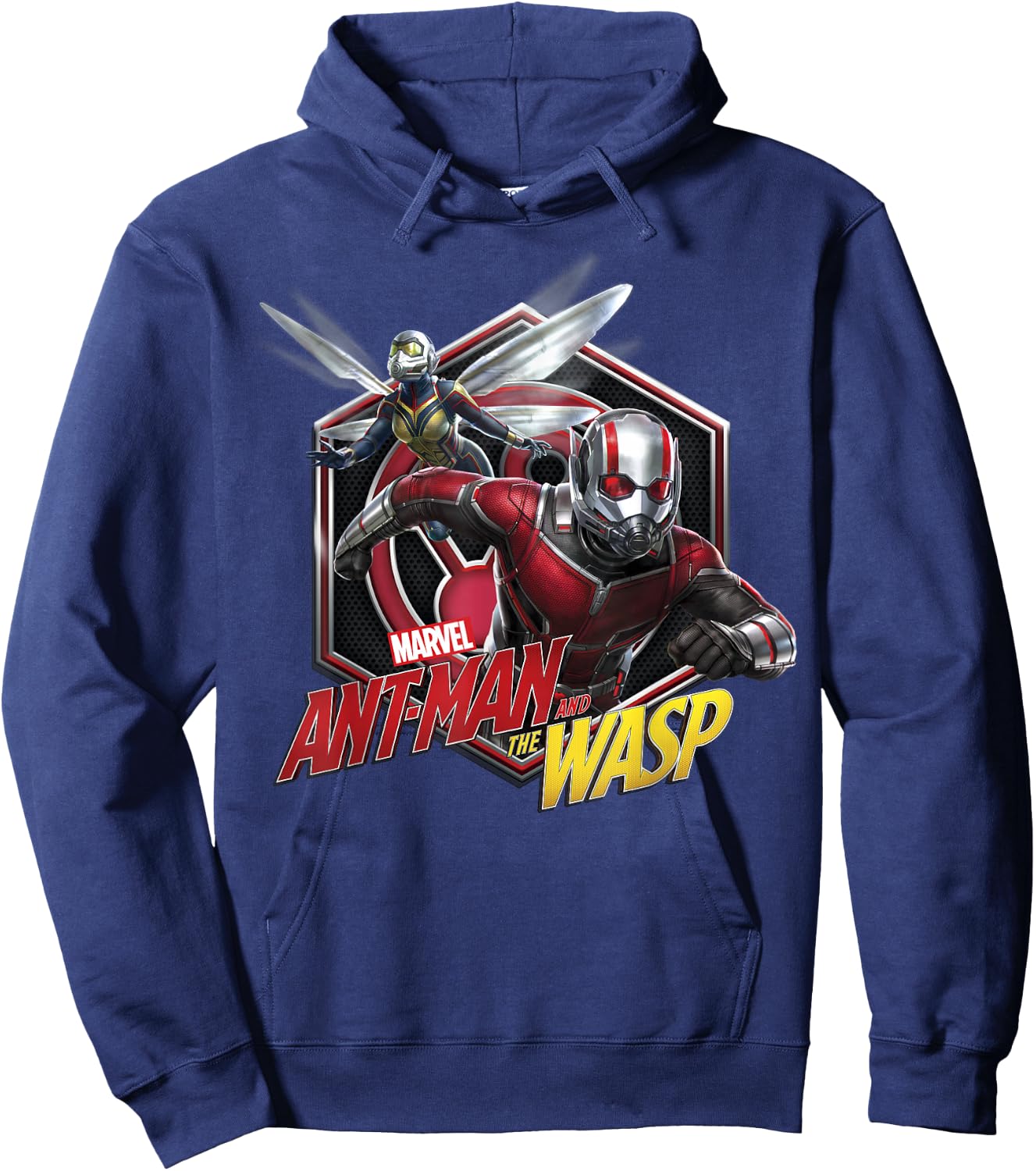Marvel Ant-Man & The Wasp Hexagon Badge Graphic Hoodie - Hoodie | Navy