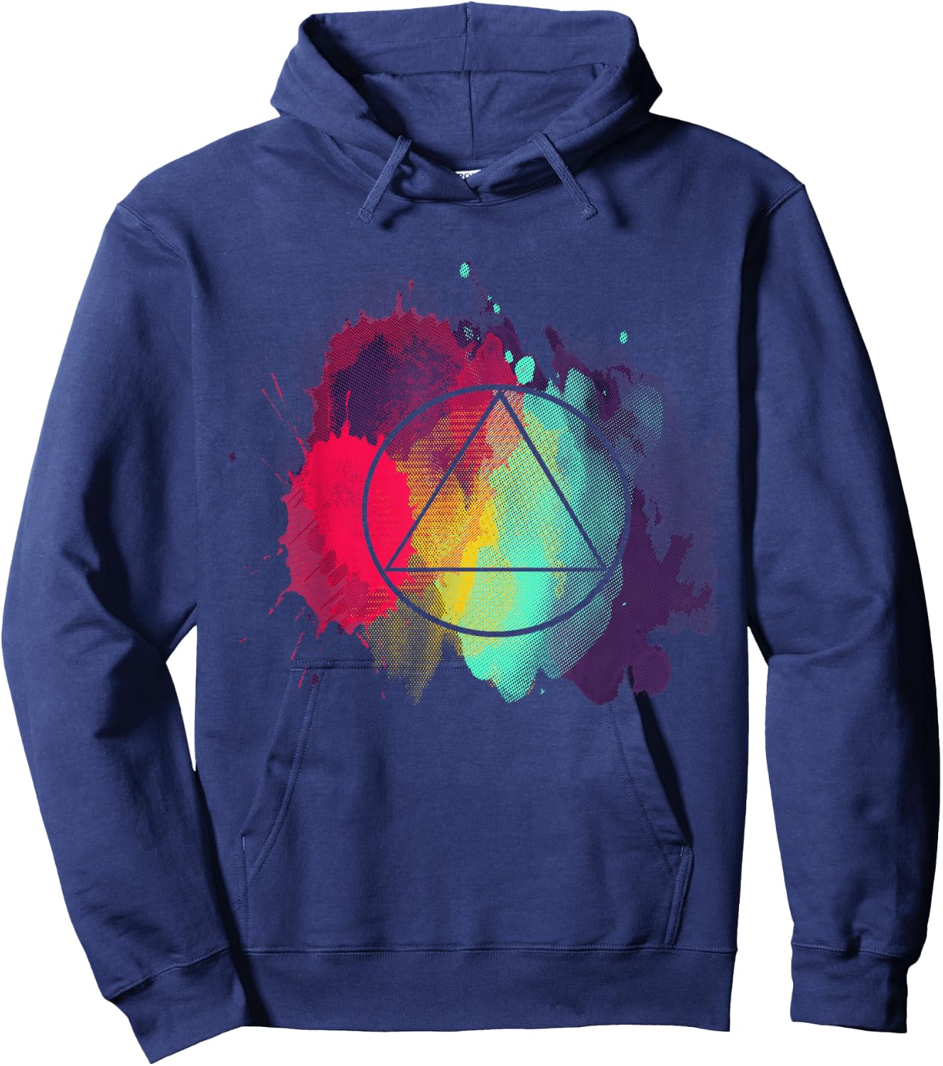 Sober Recover Sobriety Splash AA Alcoholic Abstinence Hoodie - Hoodie | Navy