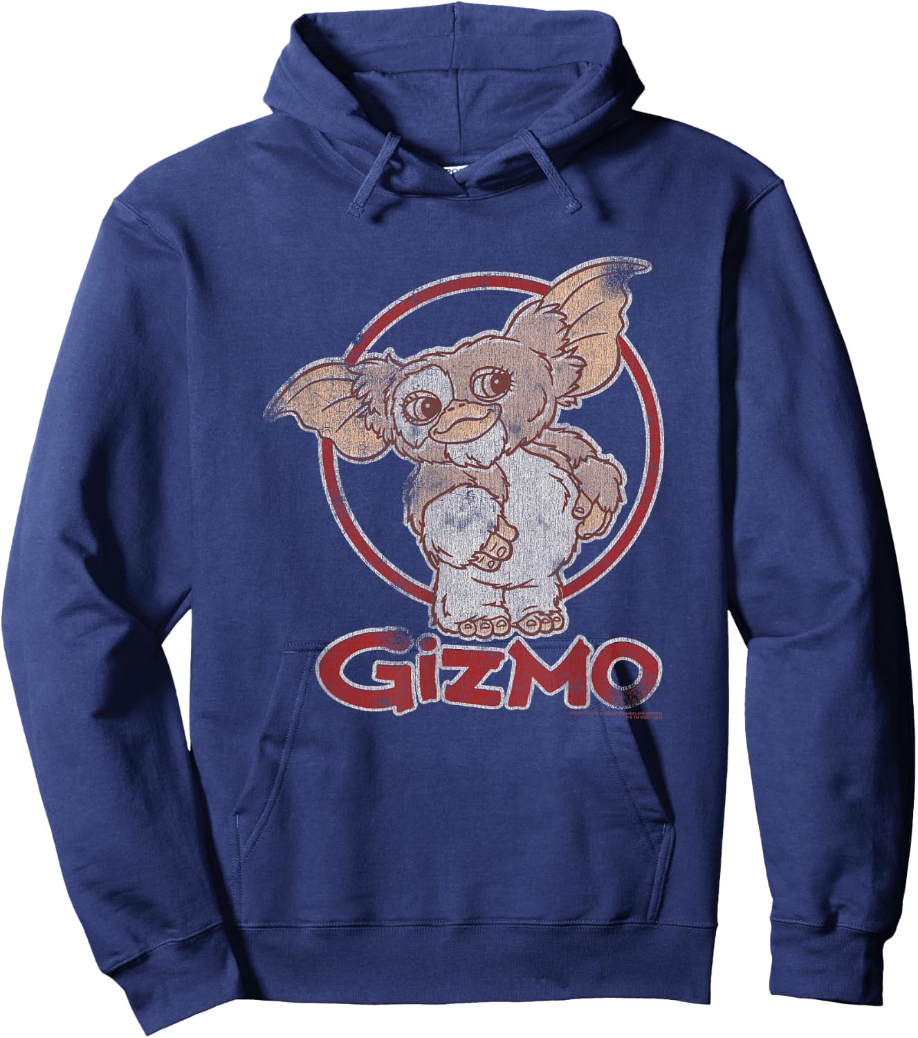 Gremlins Distressed Gizmo Hoodie - Hoodie | Navy