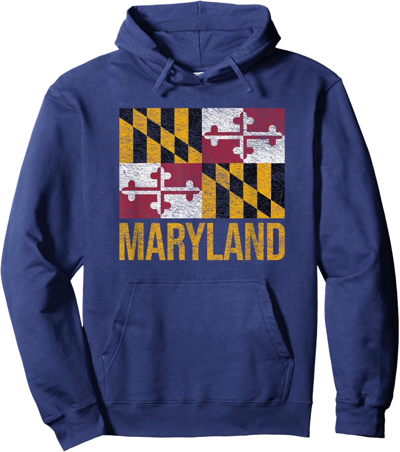 Maryland State Flag Annapolis Baltimore Chesapeake Bay Hoodie - Hoodie | Navy
