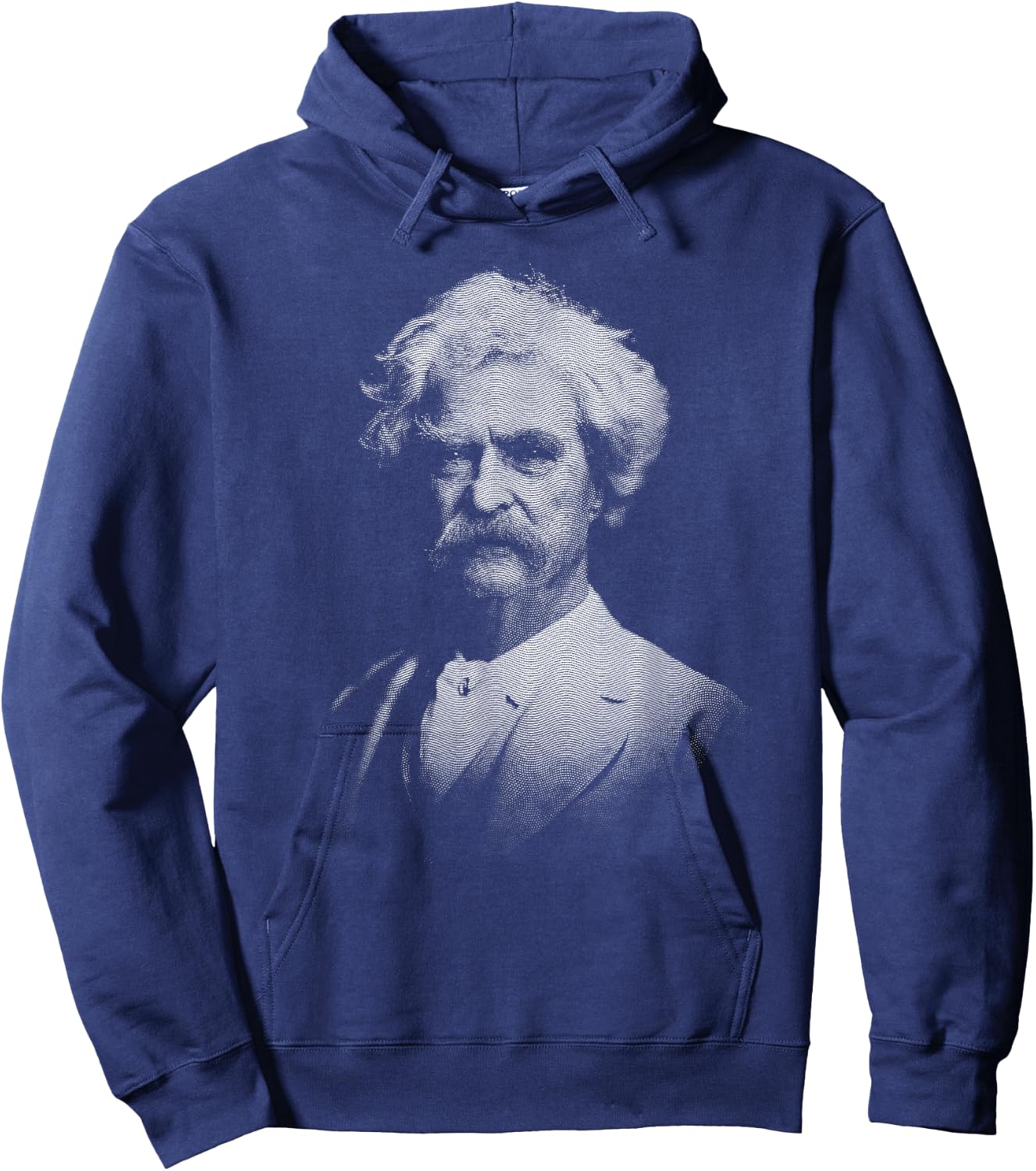 Mark Twain Old Gentleman Vintage Art Hoodie - Hoodie | Navy