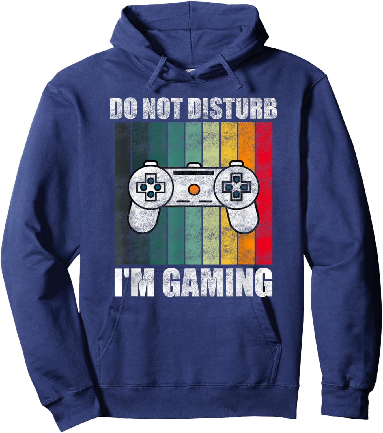Do Not Disturb I'm Gaming Funny Video Gamer Gift Kids Hoodie - Hoodie | Navy