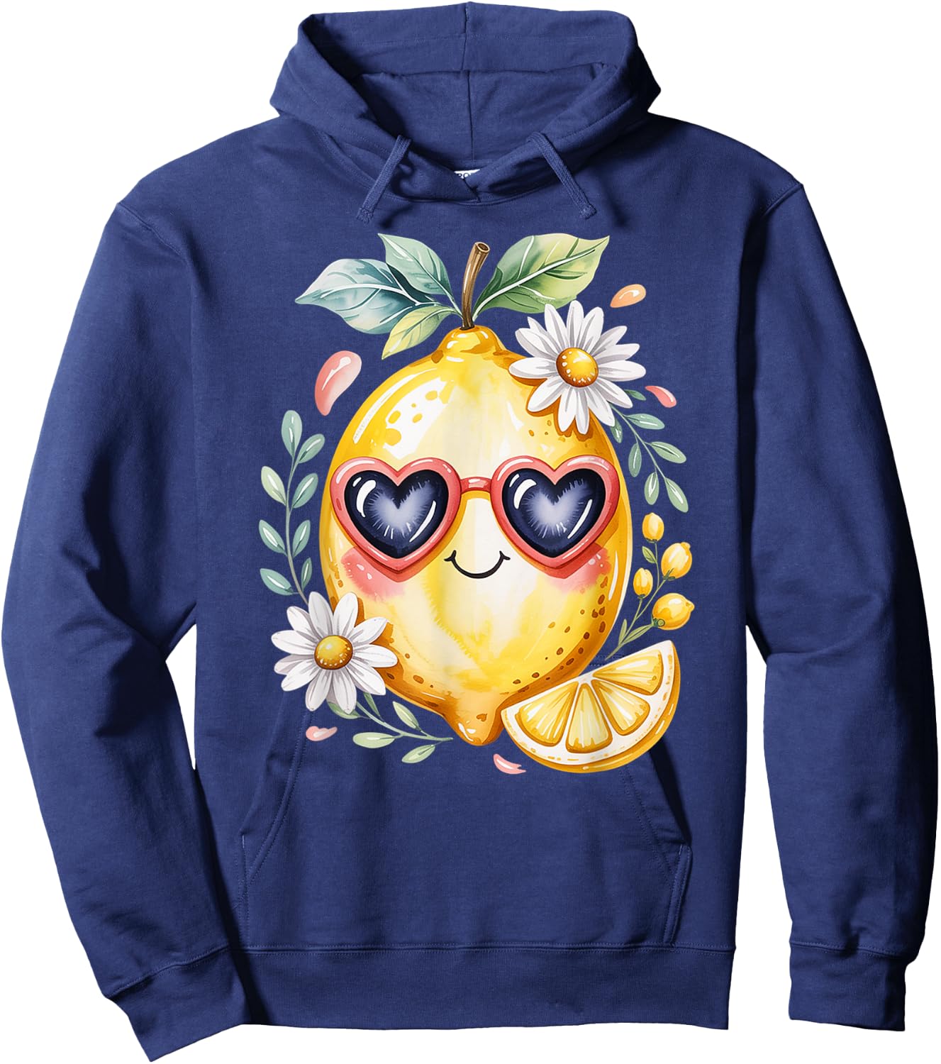 Cute Lemons Fruit Girls & Women Who Adore Loves Lemon Hoodie - Hoodie | Navy