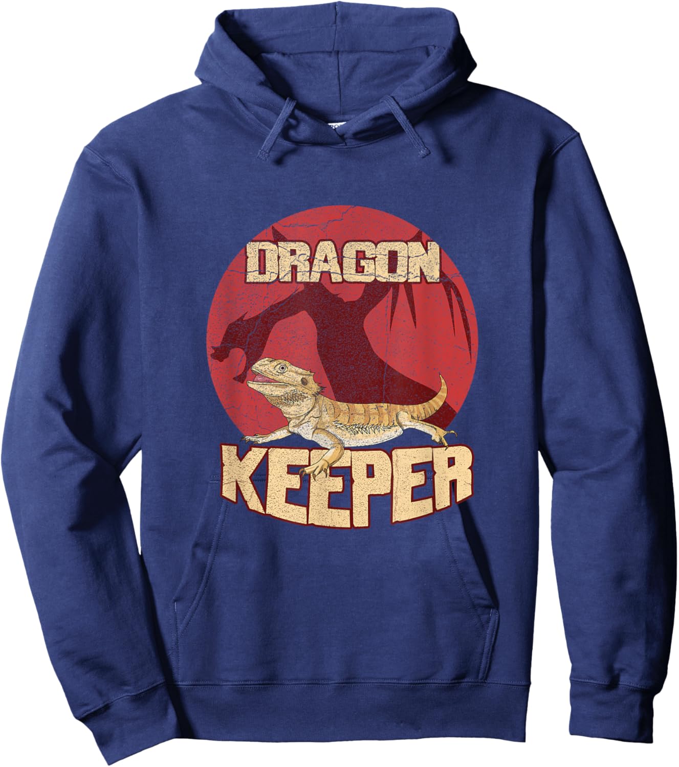Bearded Dragon Design for a Reptile Nerd Hoodie - Hoodie | Navy