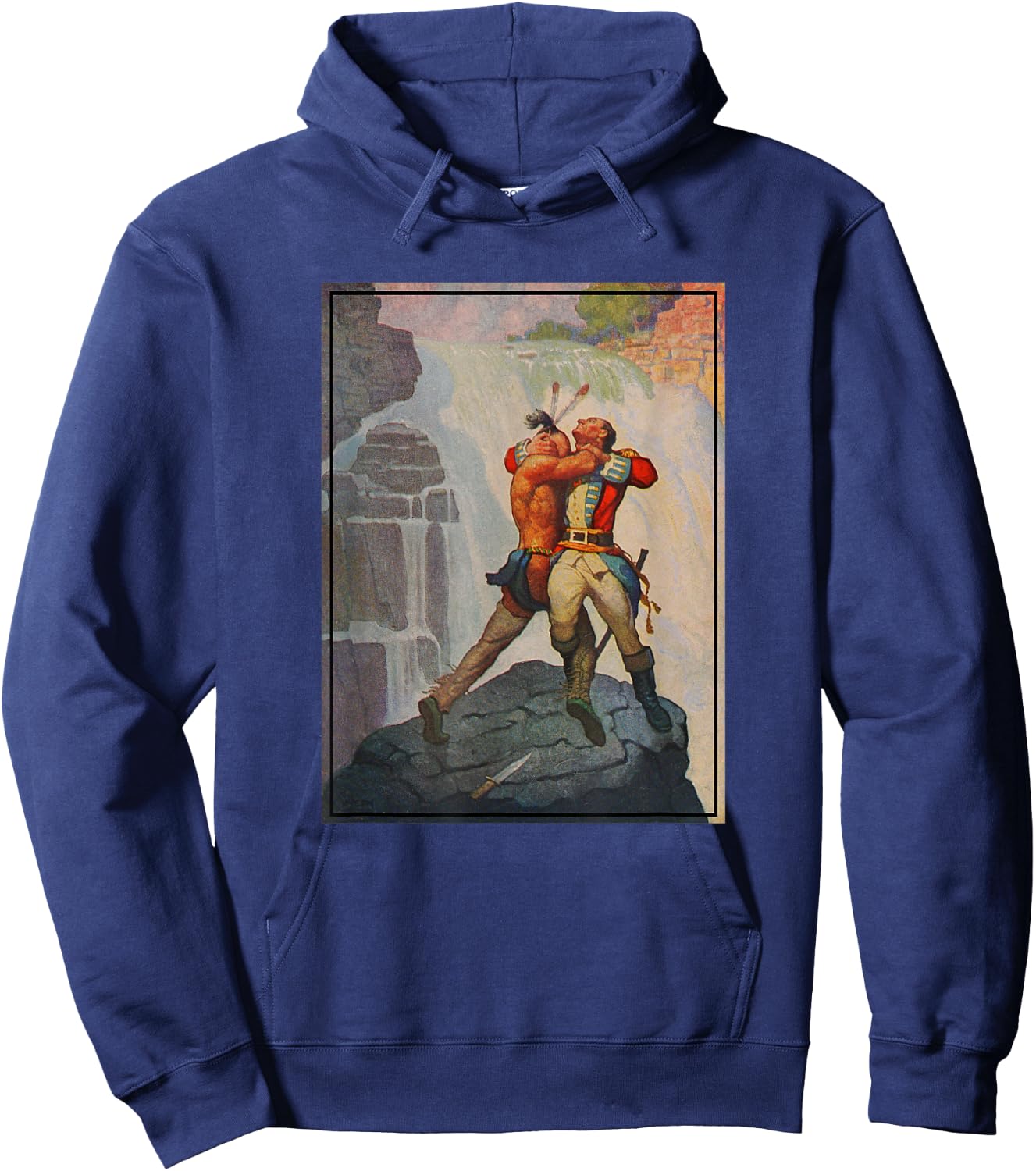 The Last of The Mohicans - Battle of Glens Falls (1919) Hoodie - Hoodie | Navy
