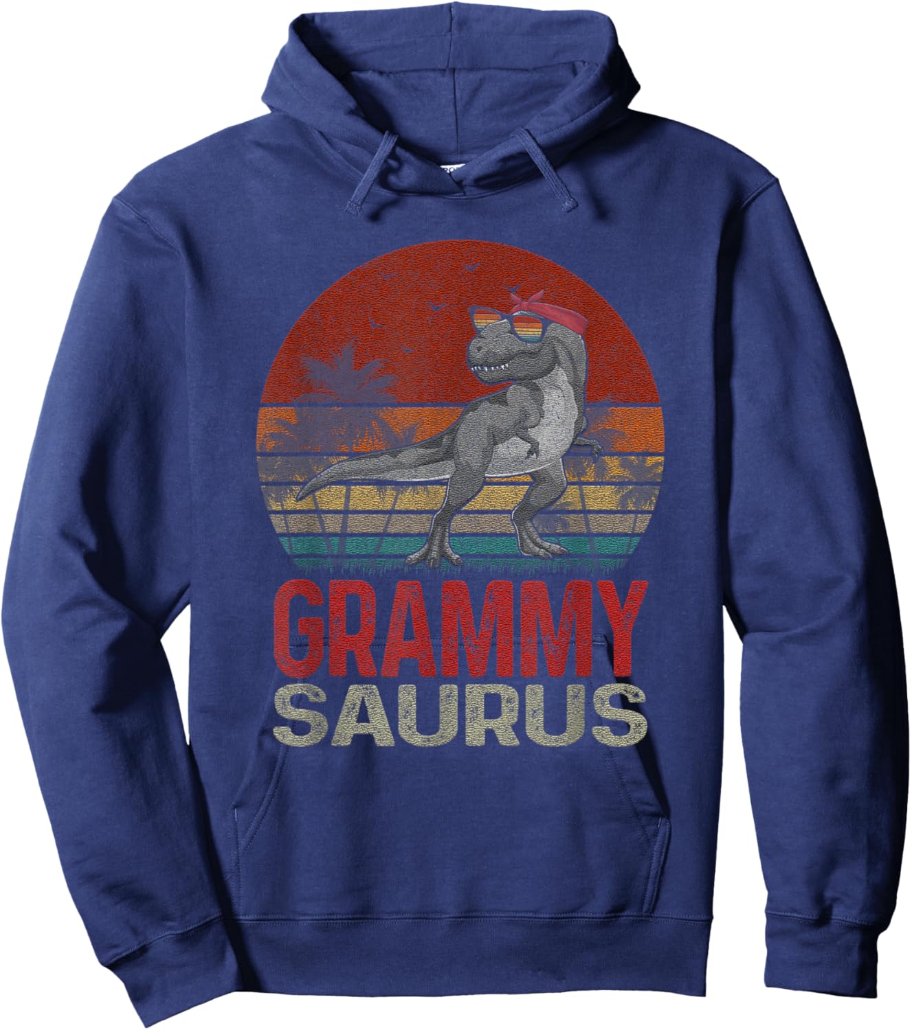 Grammysaurus T Rex Dinosaur Grammy Saurus Family Matching Hoodie - Hoodie | Navy