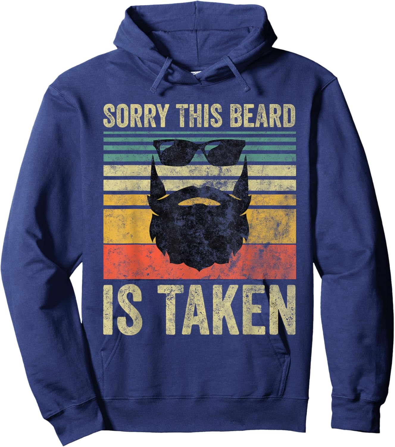 Sorry This Beard Is Taken Shirt Funny Valentines Day Hoodie - Hoodie | Navy