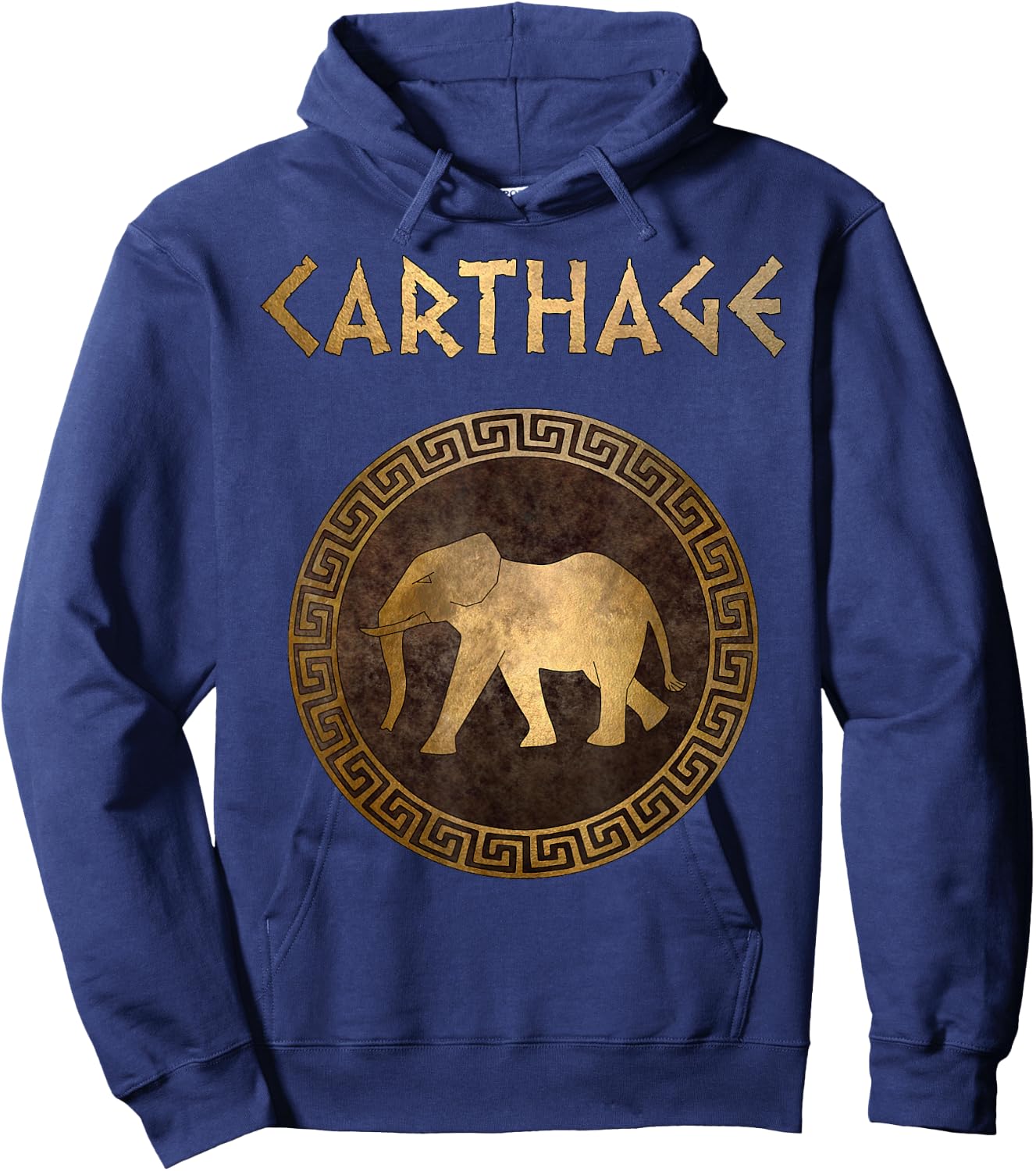 Ancient Carthage Hannibal War Elephant Hoodie - Hoodie | Navy