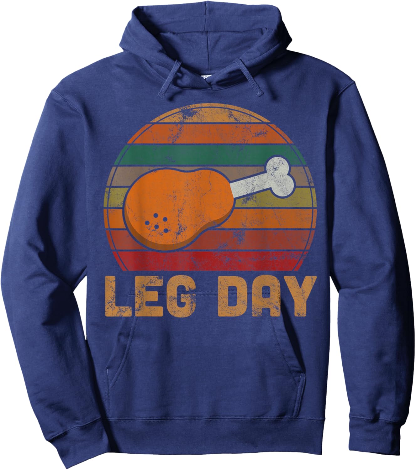 Leg Day Thanksgiving Turkey Day Gifts Pilgrim Sport Athlete Hoodie - Hoodie | Navy