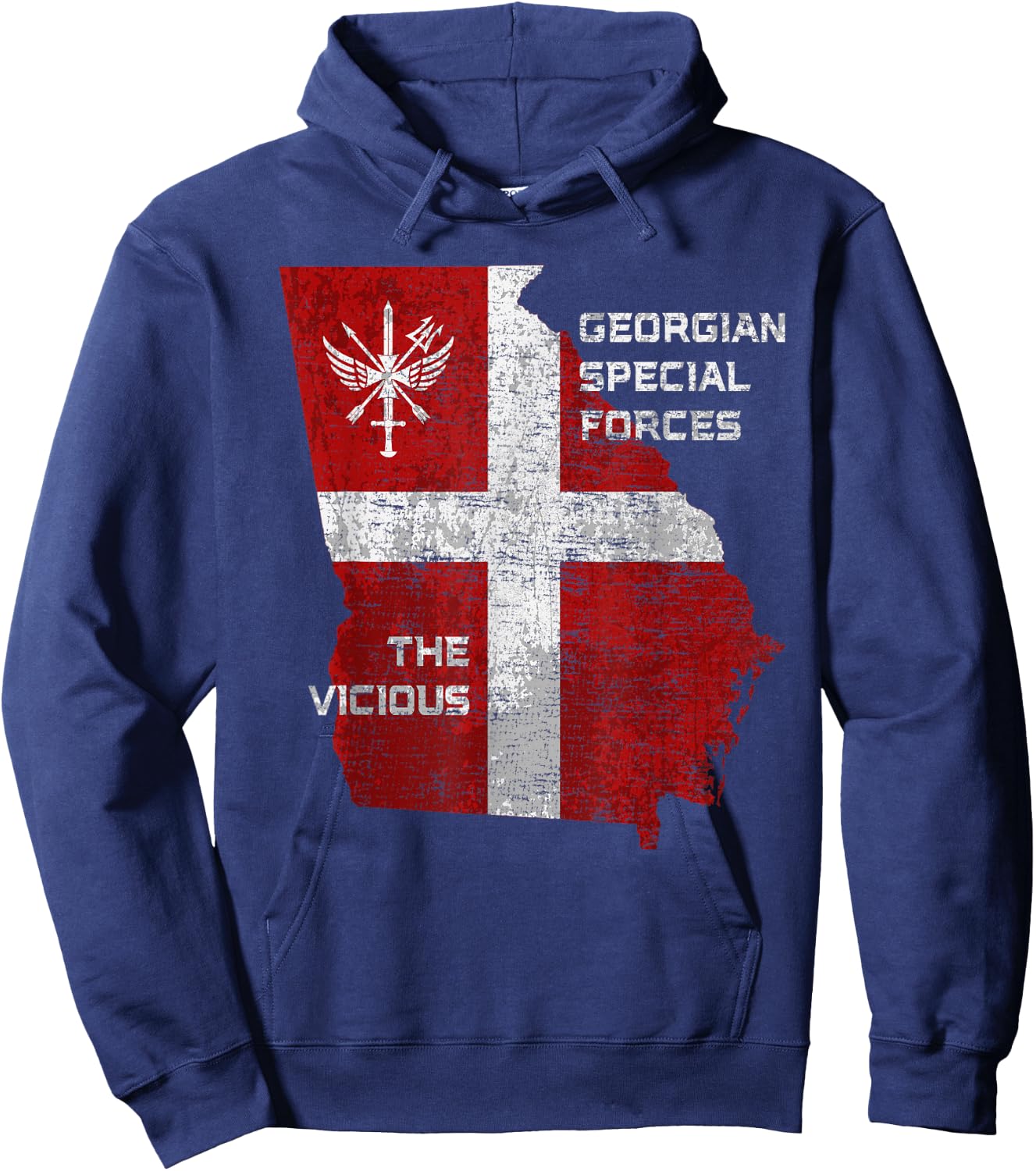 Georgian Army Special Force Georgia Defense Forces Patriot Hoodie - Hoodie | Navy