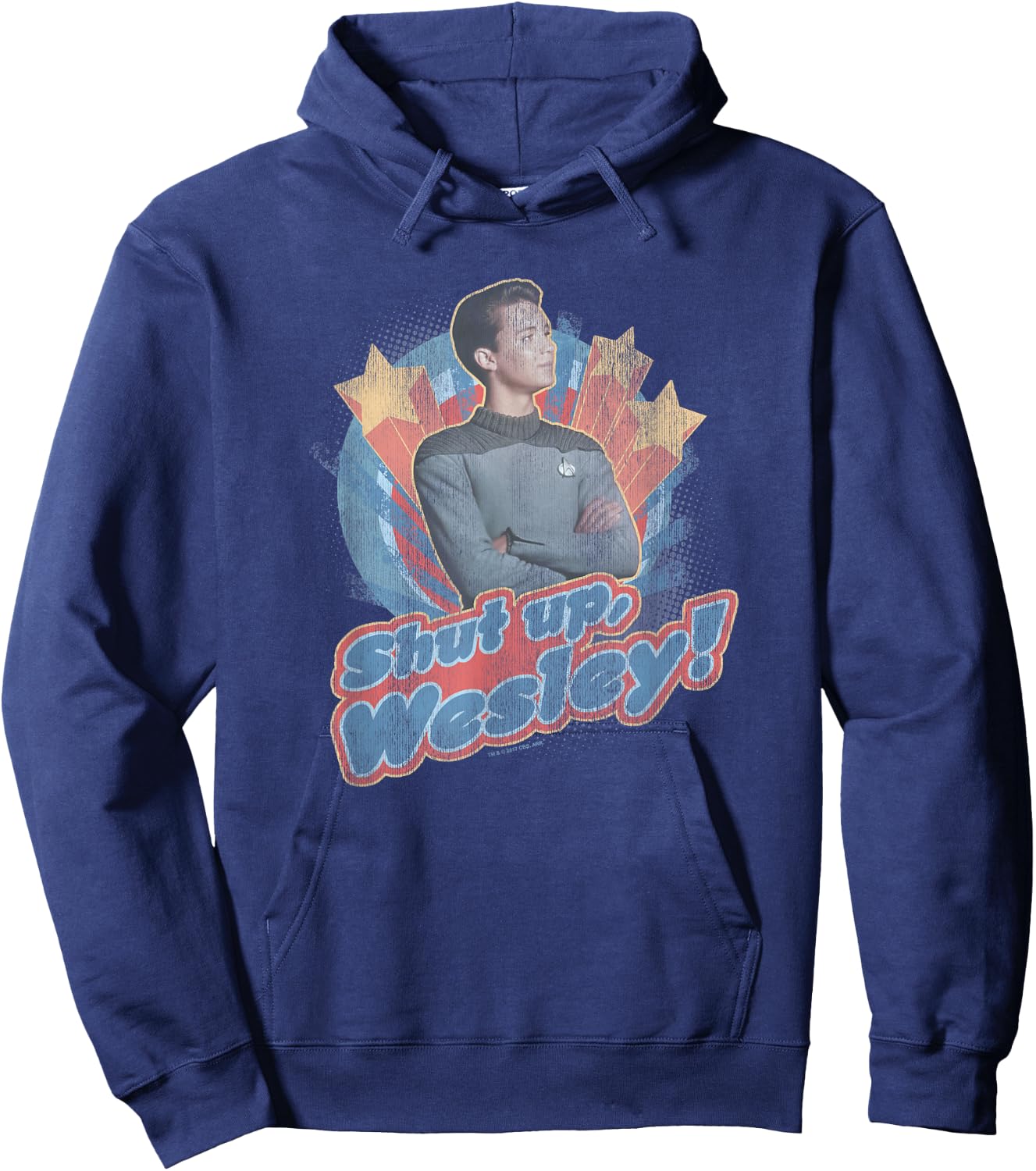 Star Trek Shut Up Wesley Hoodie - Hoodie | Navy