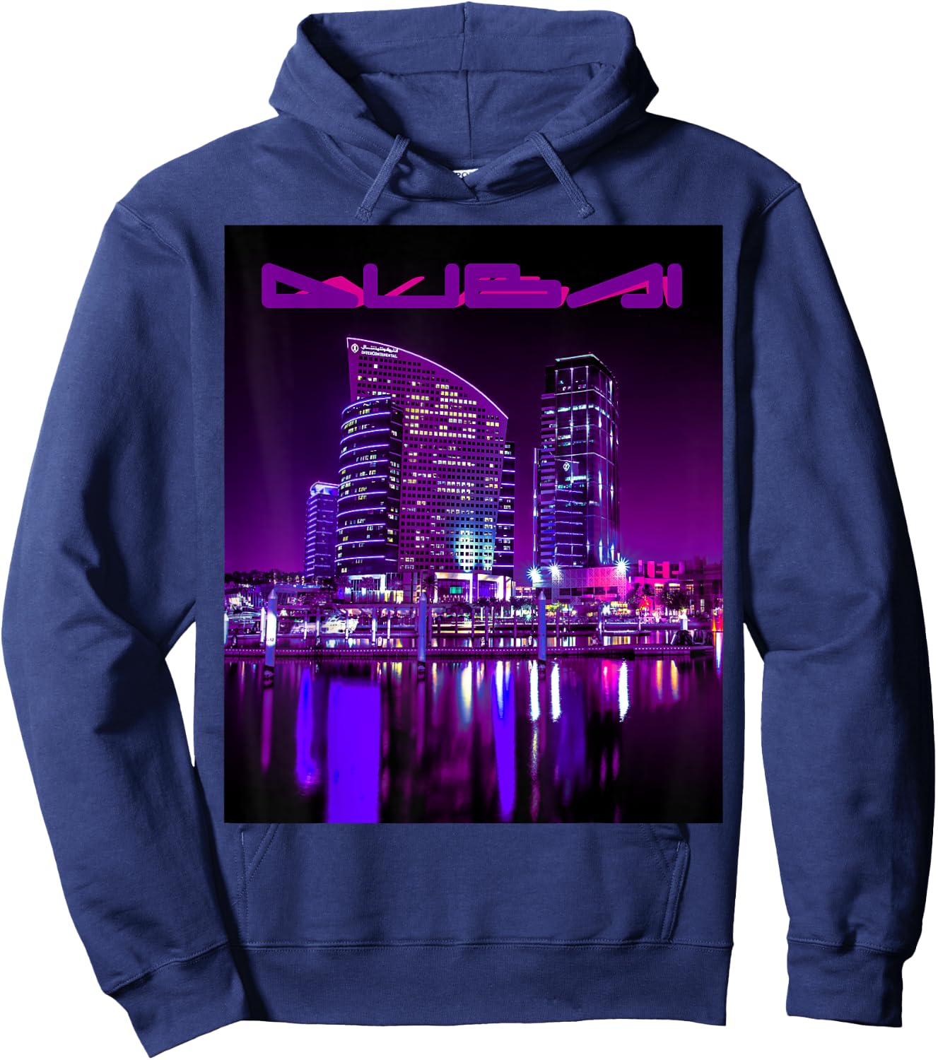 Dubai City Shirt - Men - Woman - Youth - Great Gift Hoodie - Hoodie | Navy
