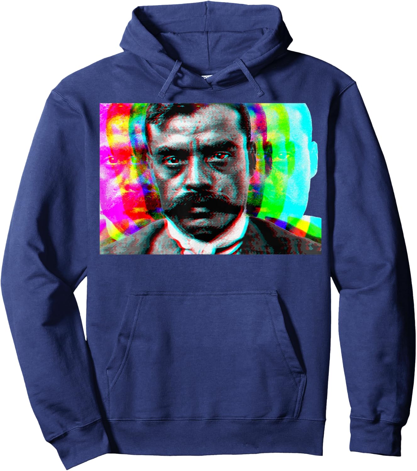 Emiliano Zapata Mexican Flag La Revolucion Mexicana 3D Hoodie - Hoodie | Navy