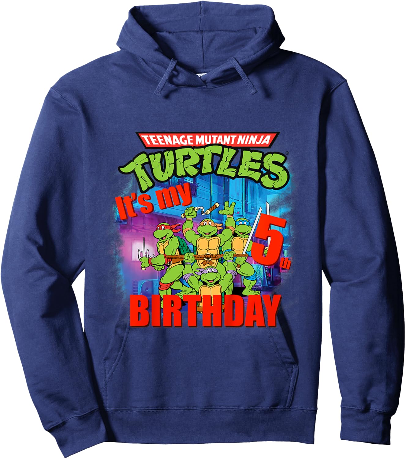 Mademark x Teenage Mutant Ninja Turtles - Original Teenage Mutant Ninja Turtles fifth Birthday 5 Hoodie - Hoodie | Navy