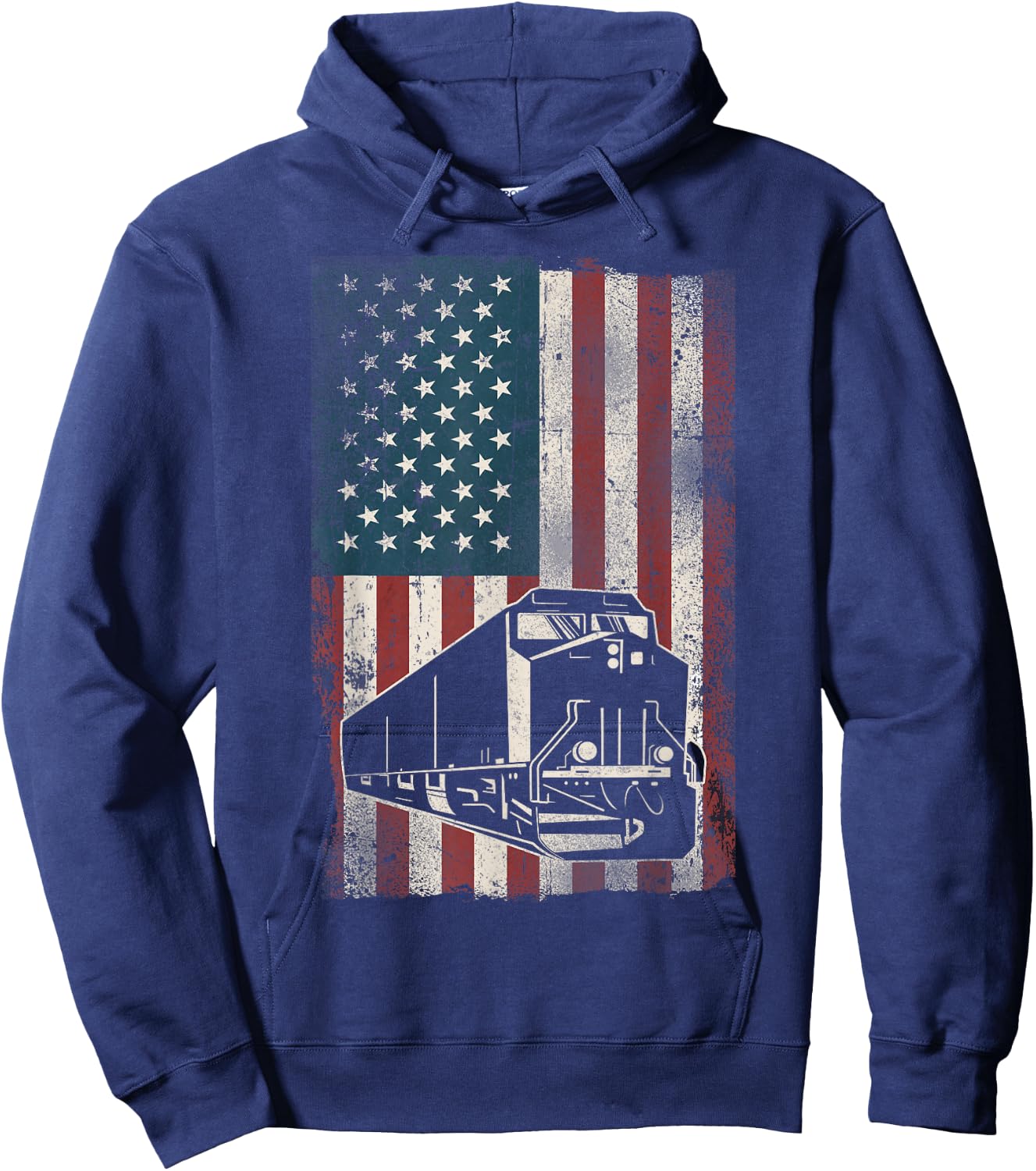 Freight Diesel Train Driver Trainspotting Locomotive Hoodie - Hoodie | Navy