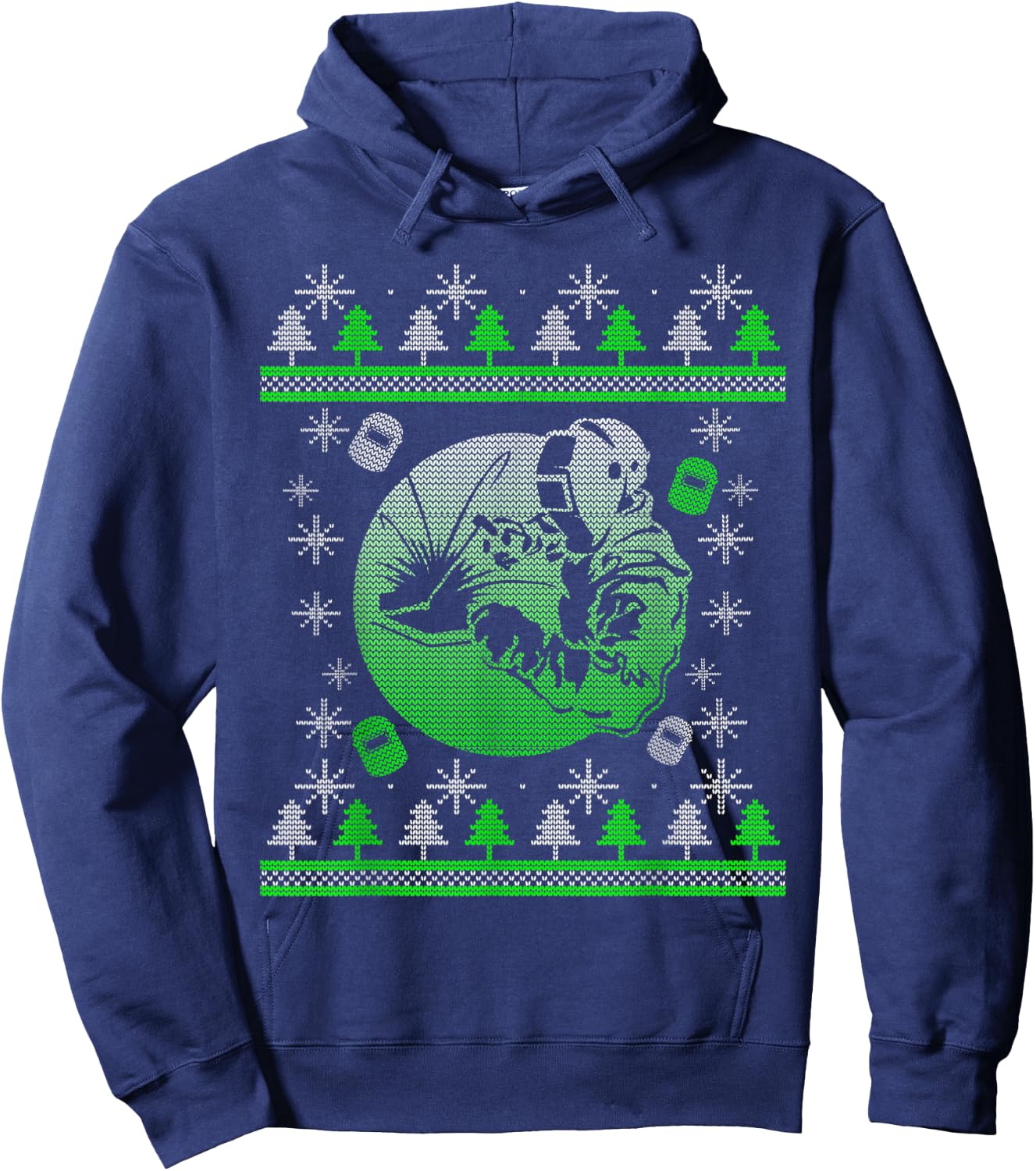 Ugly Christmas Sweater Welder Xmas Welding Gifts Hoodie - Hoodie | Navy