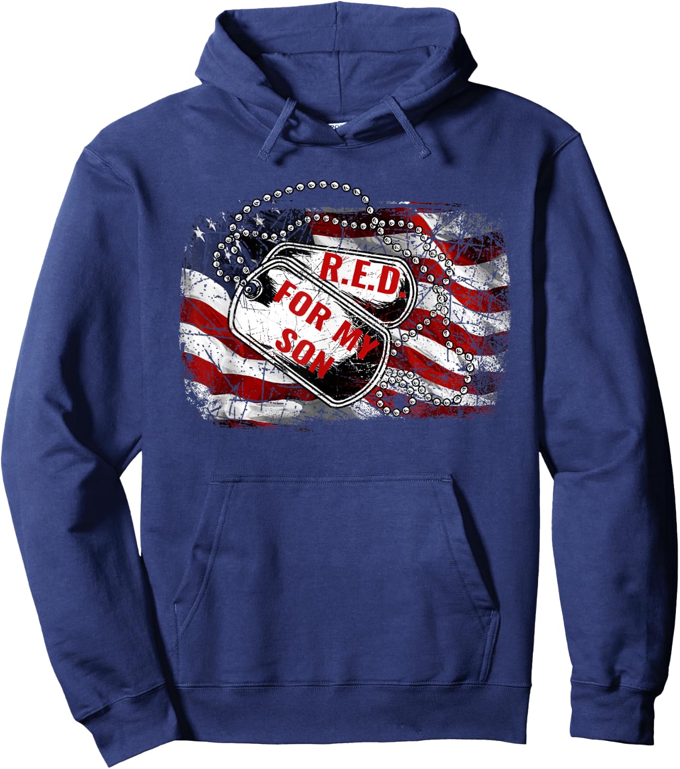 R.E.D. Friday For My Son Military Deployed Soldier Hoodie - Hoodie | Navy