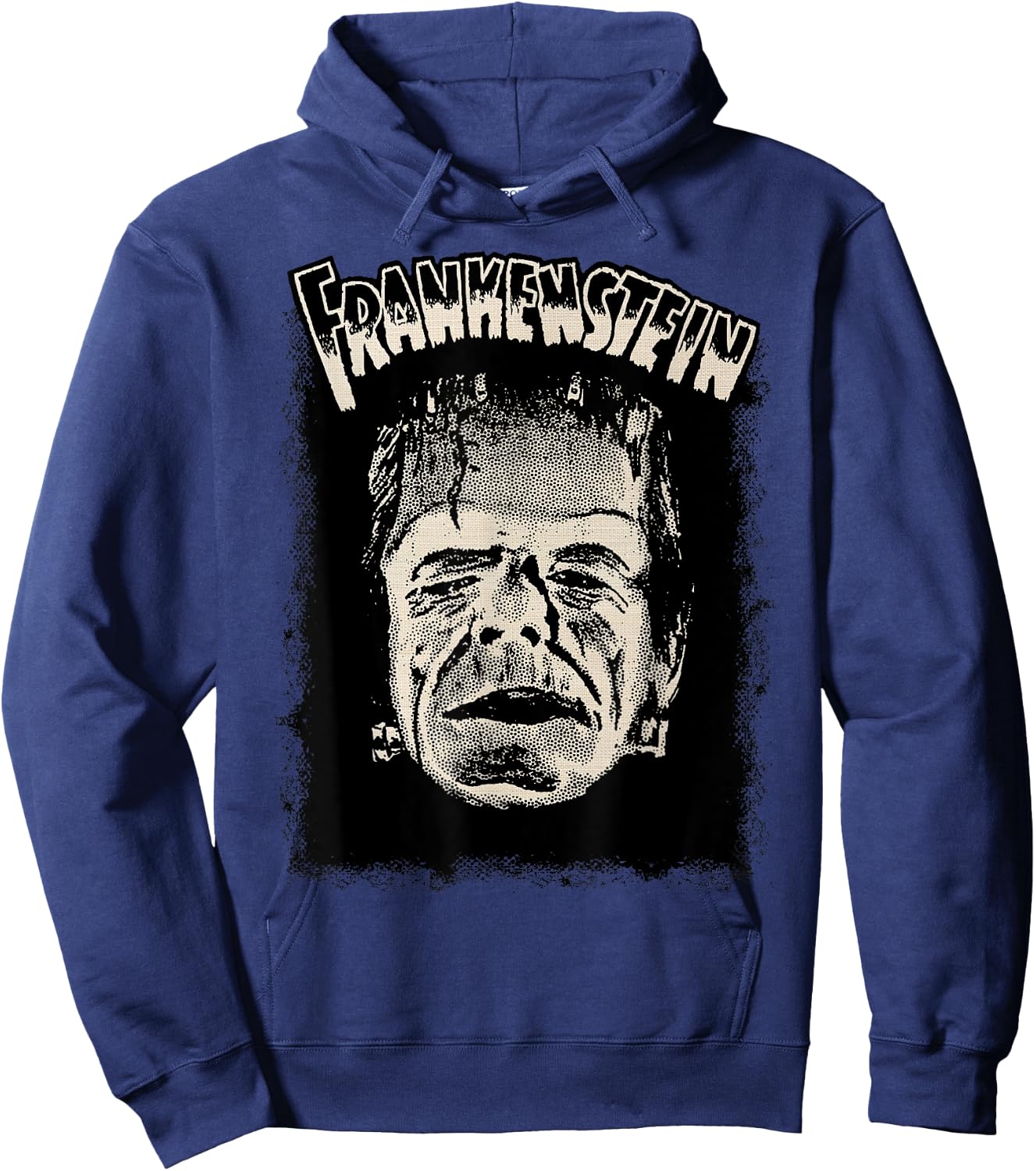 Vintage Horror Movie Monster Halloween Frankenstein Monster Hoodie - Hoodie | Navy