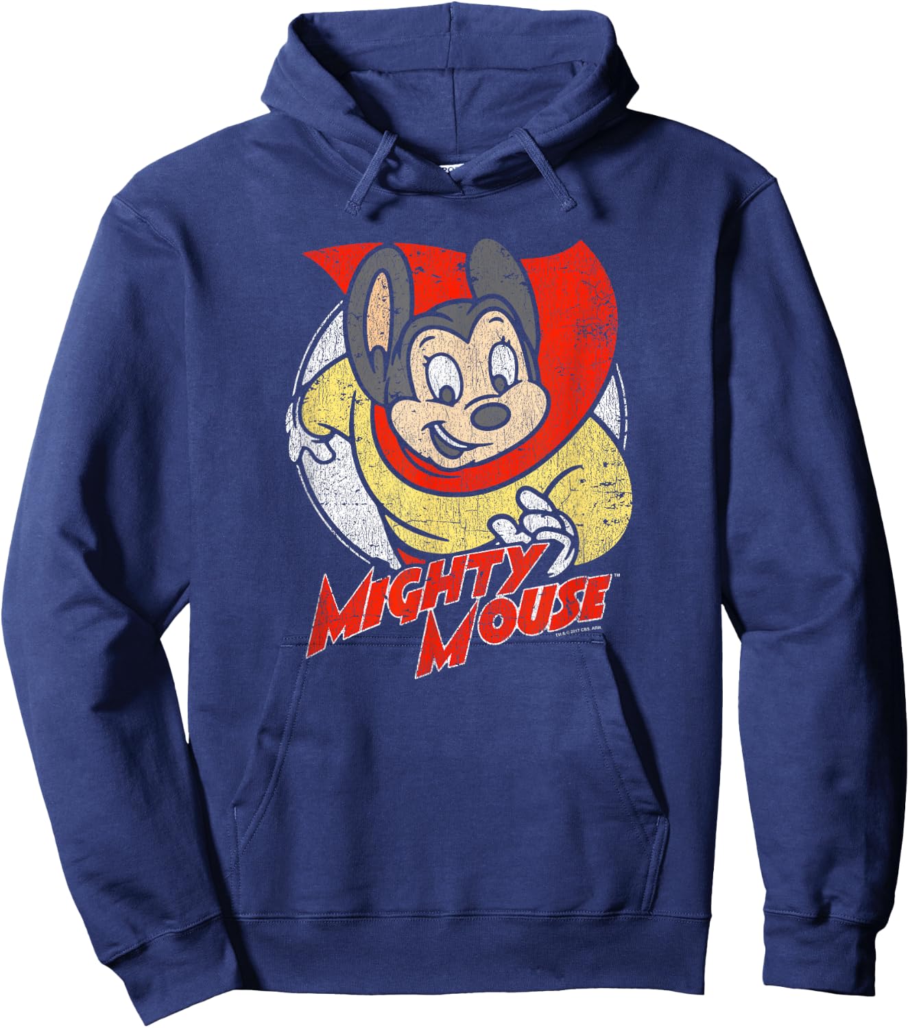 Mighty Mouse Mighty Circle Hoodie - Hoodie | Navy