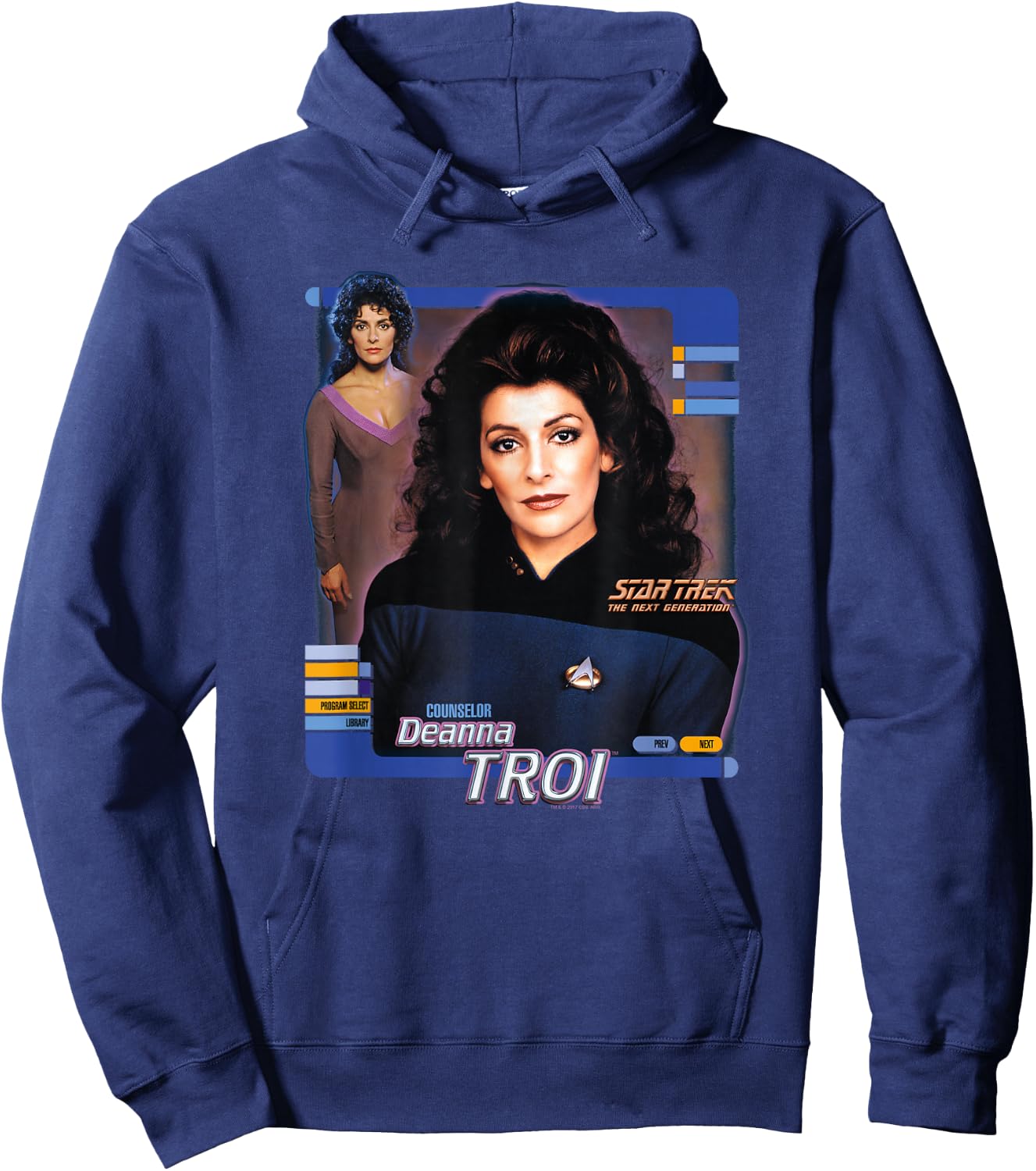 Star Trek Deanna Troi Hoodie - Hoodie | Navy