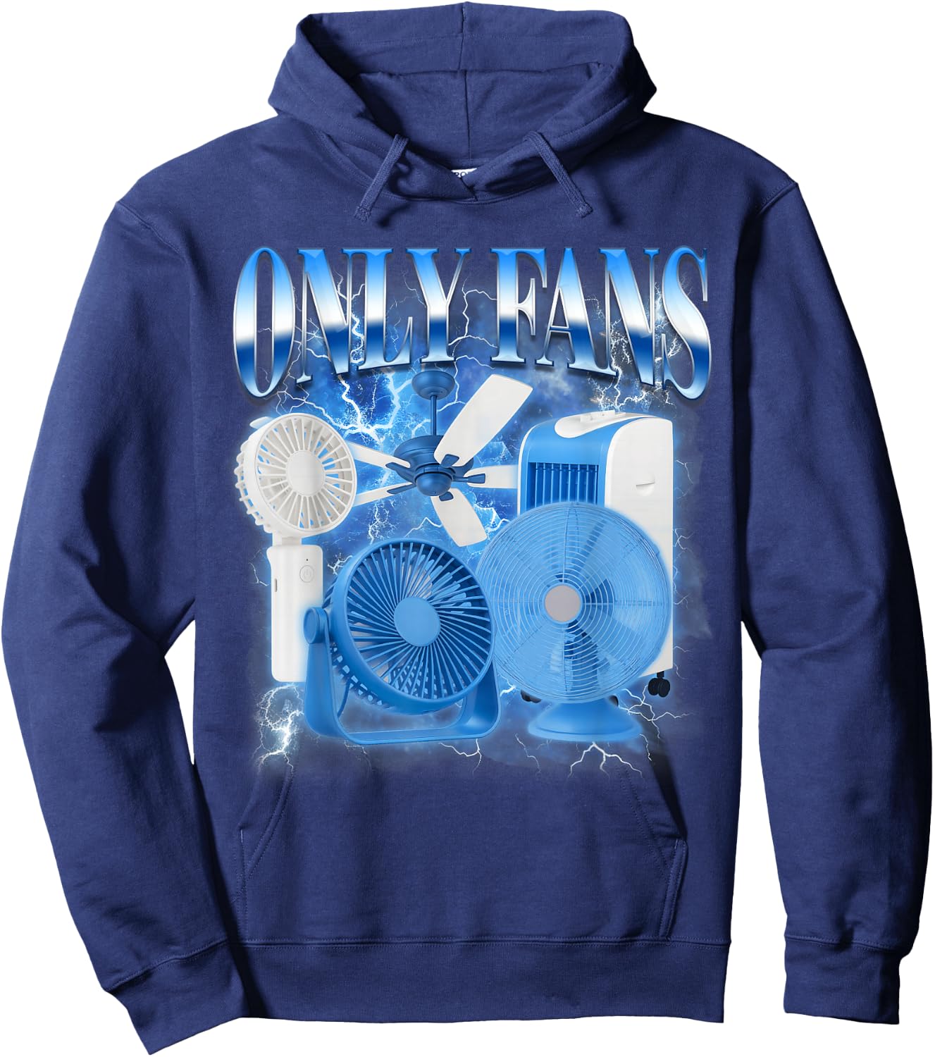 Funny Viral Internet Jokes Sarcasm Humor BFF Only The Fans Hoodie - Hoodie | Navy