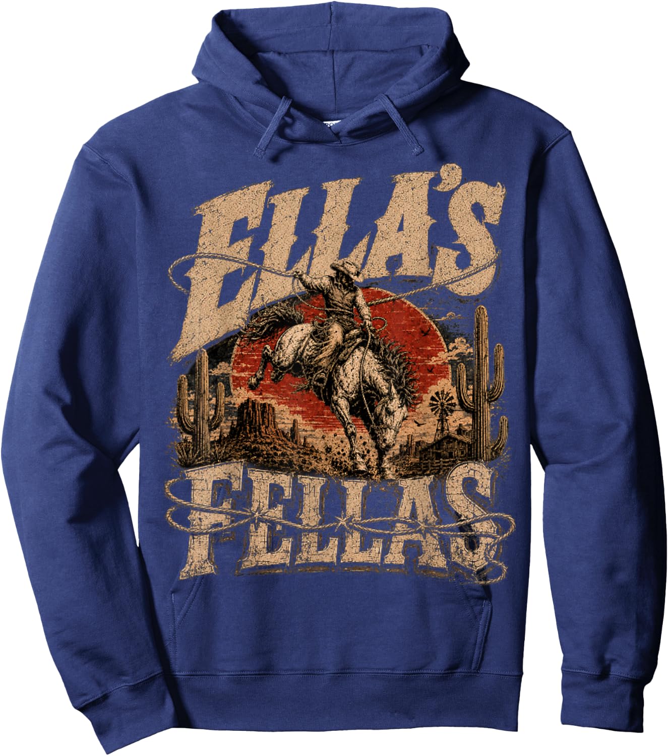 Vintage Ella's Name Pride Classic Gifts Women Kids Hoodie - Hoodie | Navy