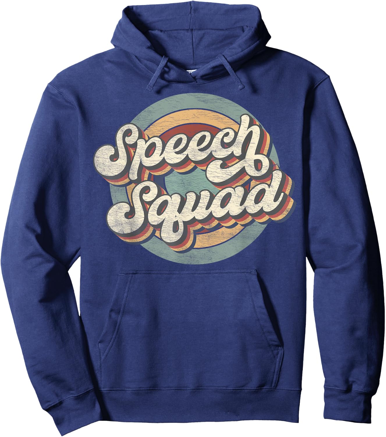 Speech Squad Speech Therapy Crew Hello Back To School Team Hoodie - Hoodie | Navy
