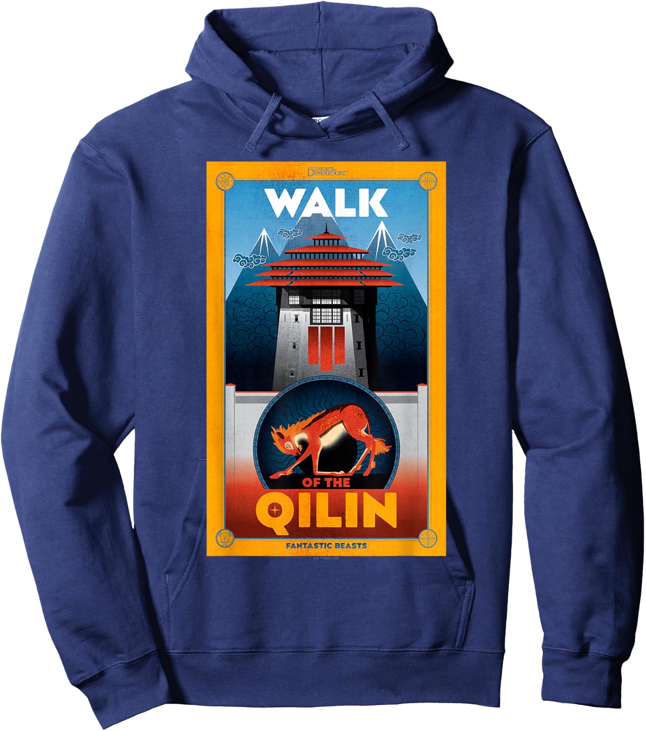 Fantastic Beasts 3 Walk of the Qilin Hoodie - Hoodie | Navy