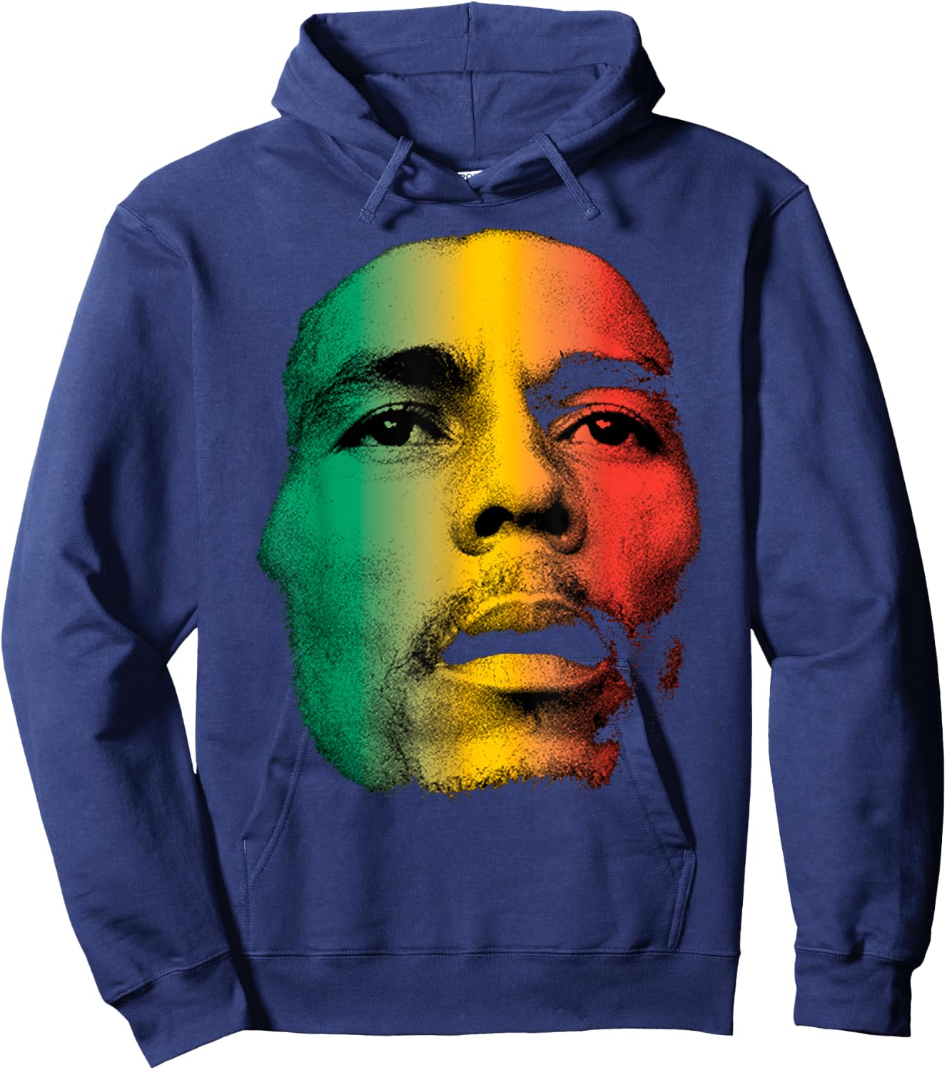 Bob Marley Face Hoodie - Hoodie | Navy