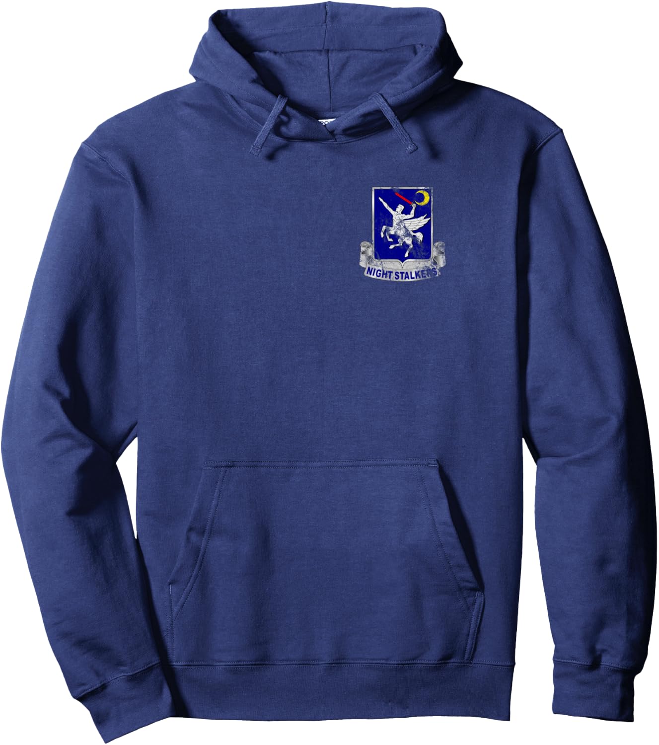 160th SOAR - Nightstalkers DUI - Distressed Worn Look Hoodie - Hoodie | Navy