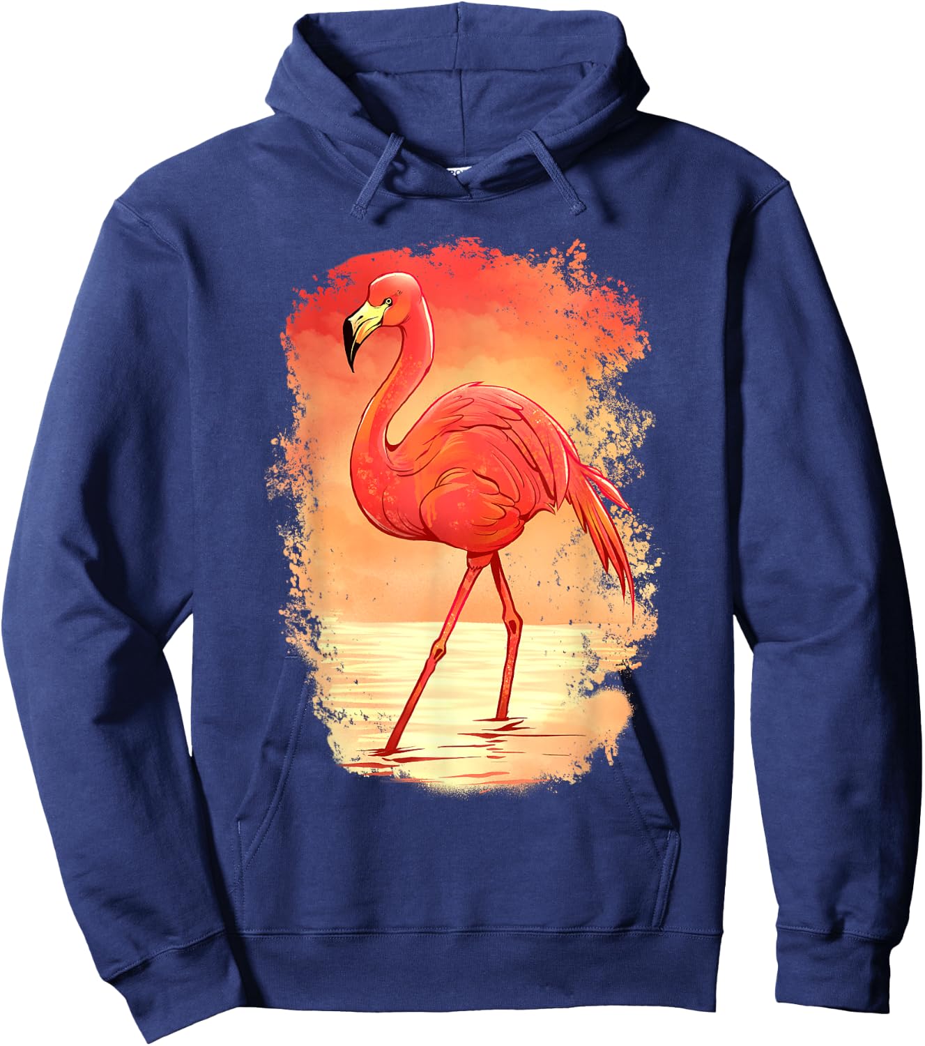 Flamingo Bird Design Animal Bird Animals Hoodie - Hoodie | Navy