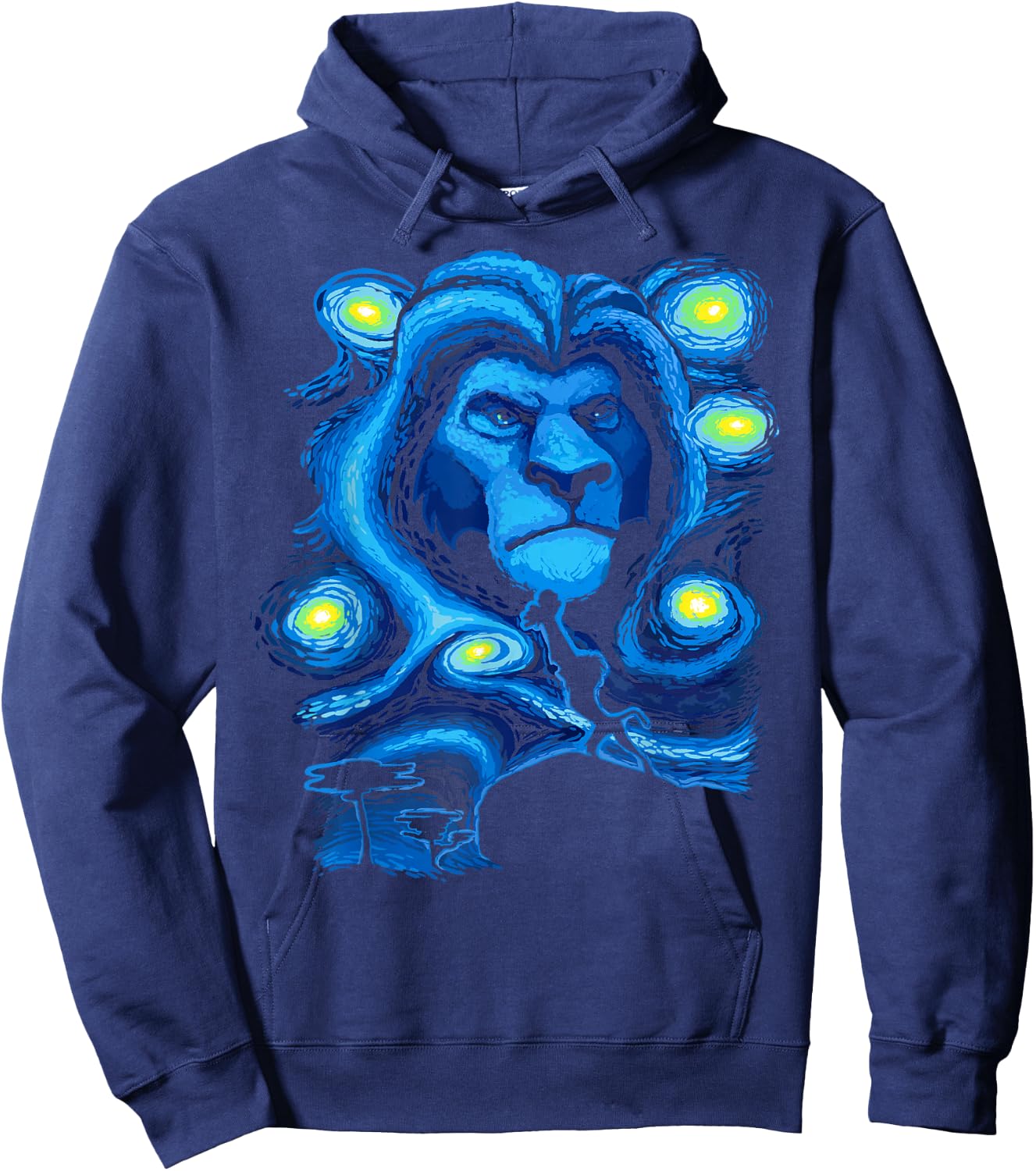 Disney The Lion King Mufasa Starry Midnight Pride Rock Hoodie - Hoodie | Navy