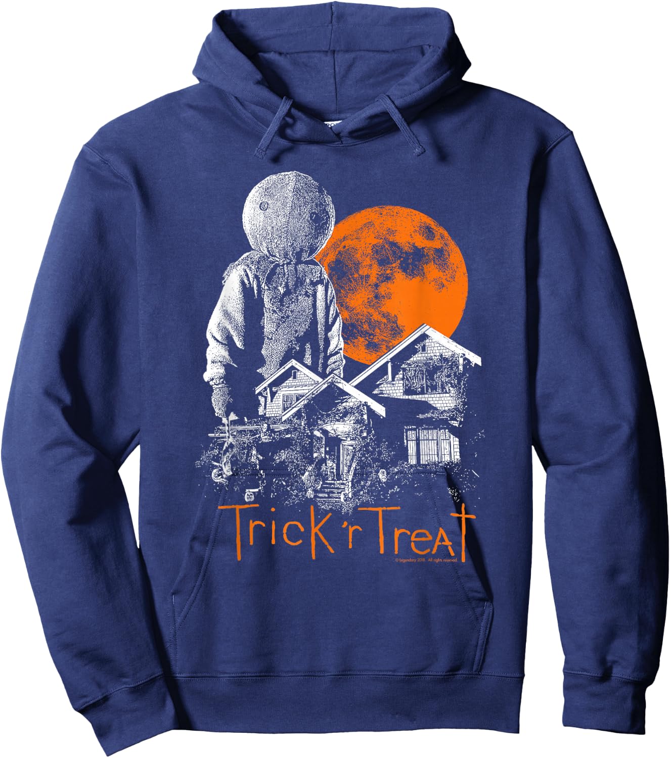 Trick 'r Treat Sam House and Moon Hoodie - Hoodie | Navy