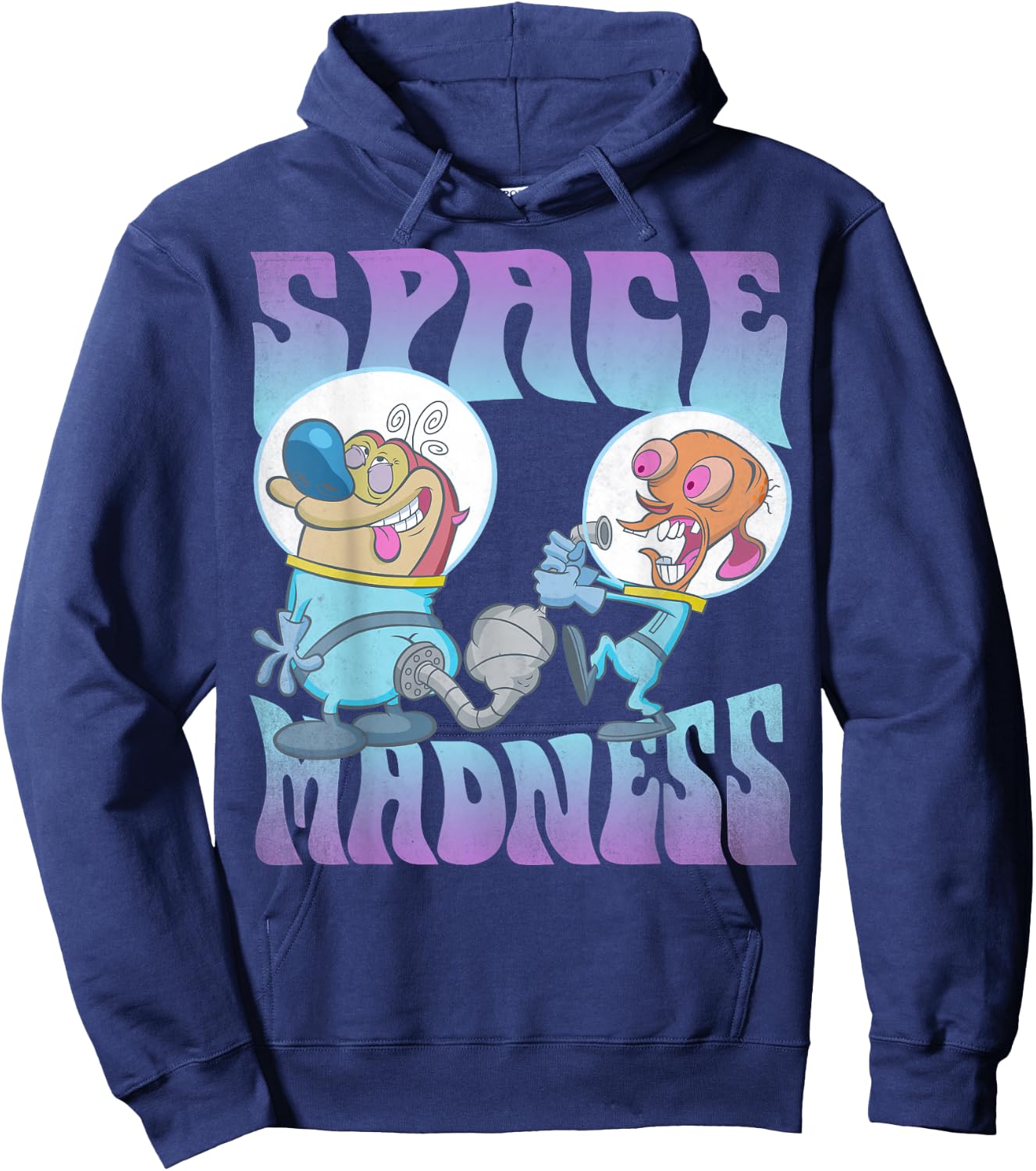 Ren and Stimpy Space Madness Astronaut Hoodie - Hoodie | Navy