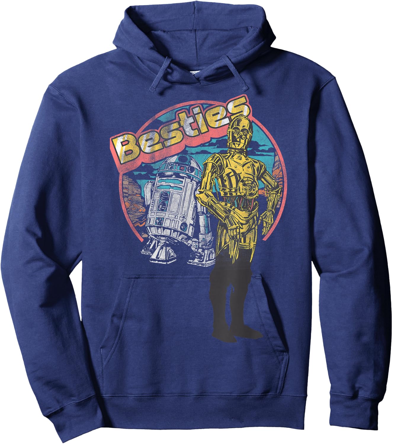 Star Wars R2-D2 C-3PO Besties Portrait Hoodie - Hoodie | Navy