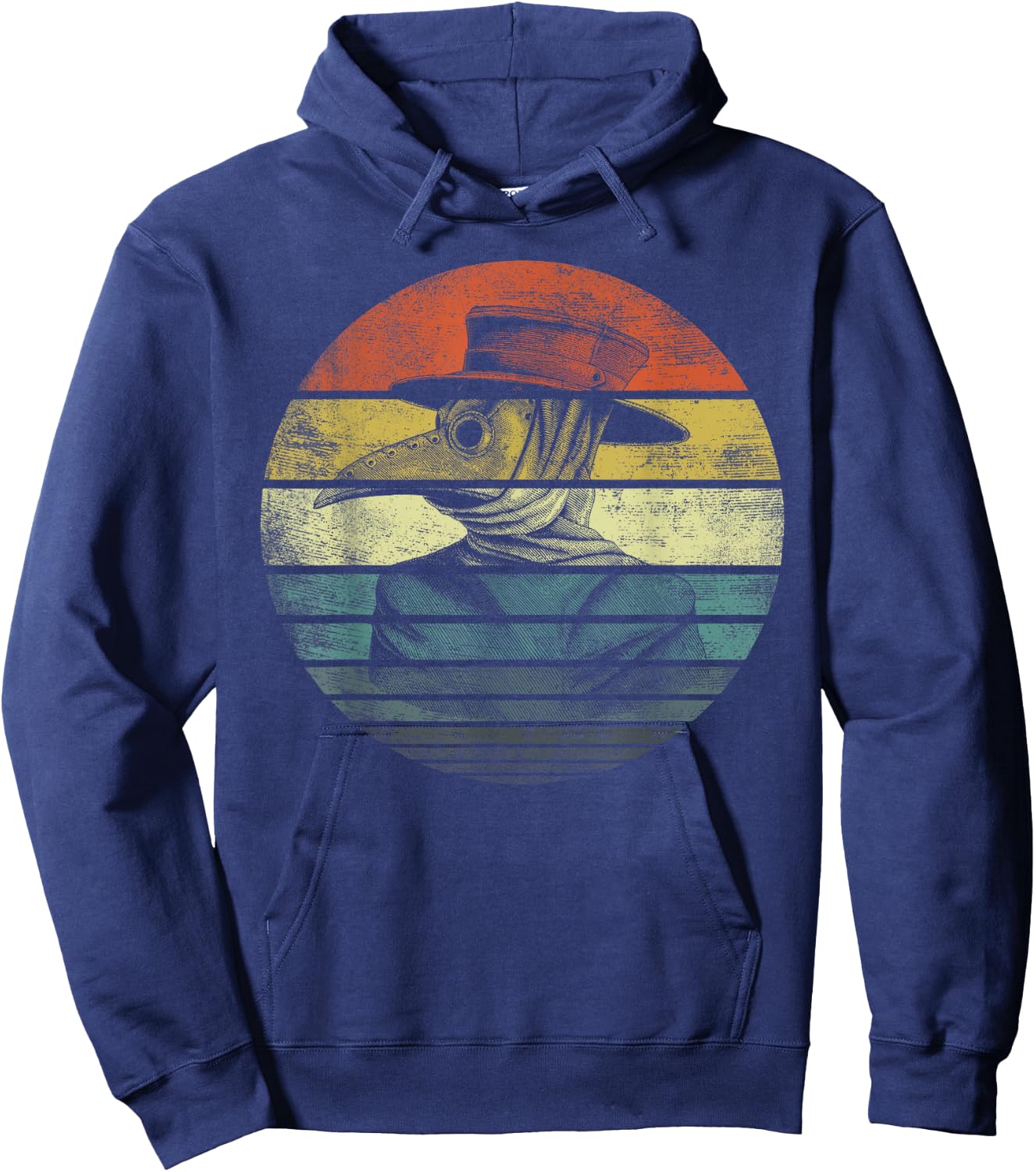 Vintage Plague Face Mask Gifts Women Plague Doctor Hoodie - Hoodie | Navy
