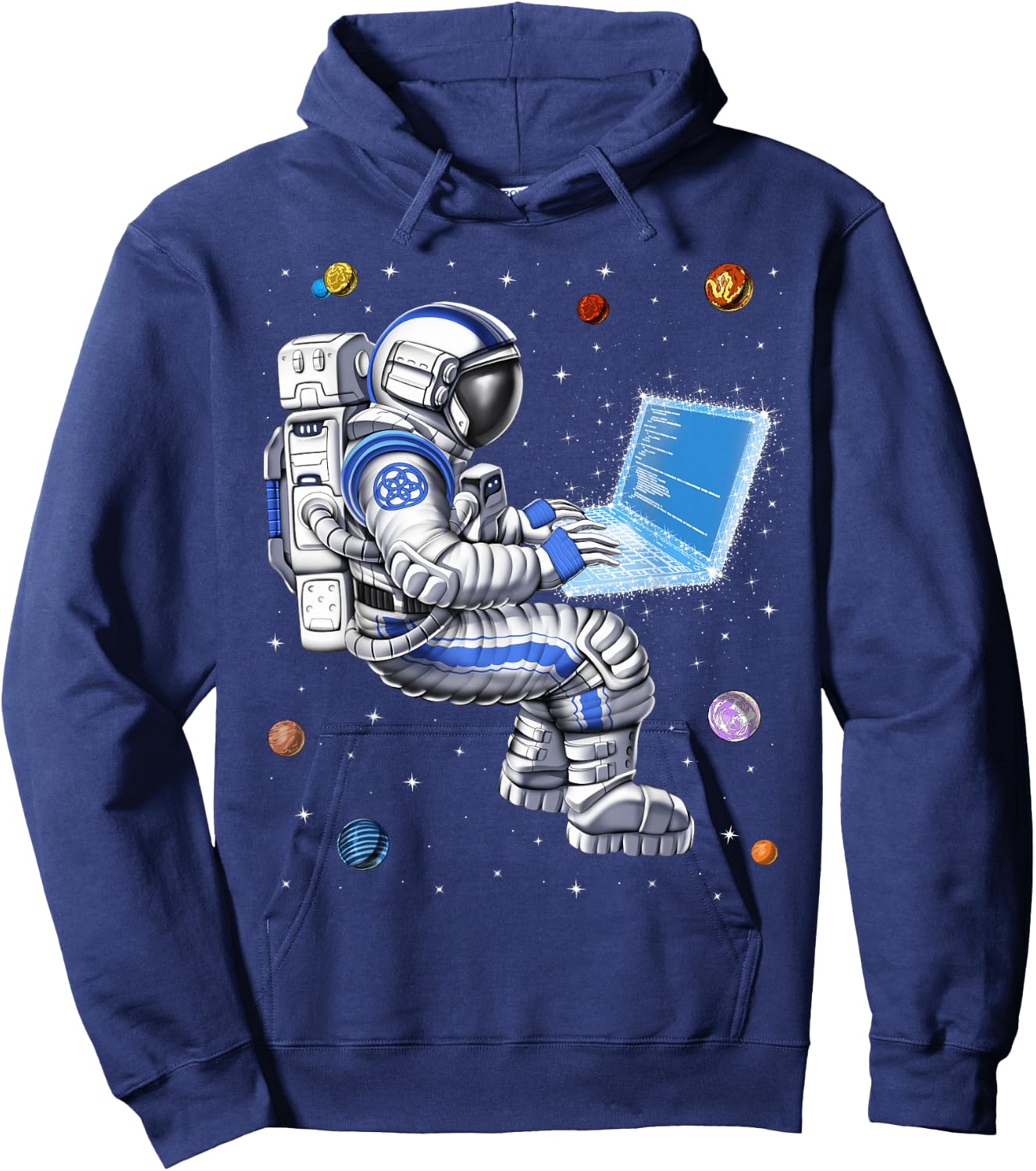 Astronaut Programmer Coding Software Developer Coder Hoodie - Hoodie | Navy