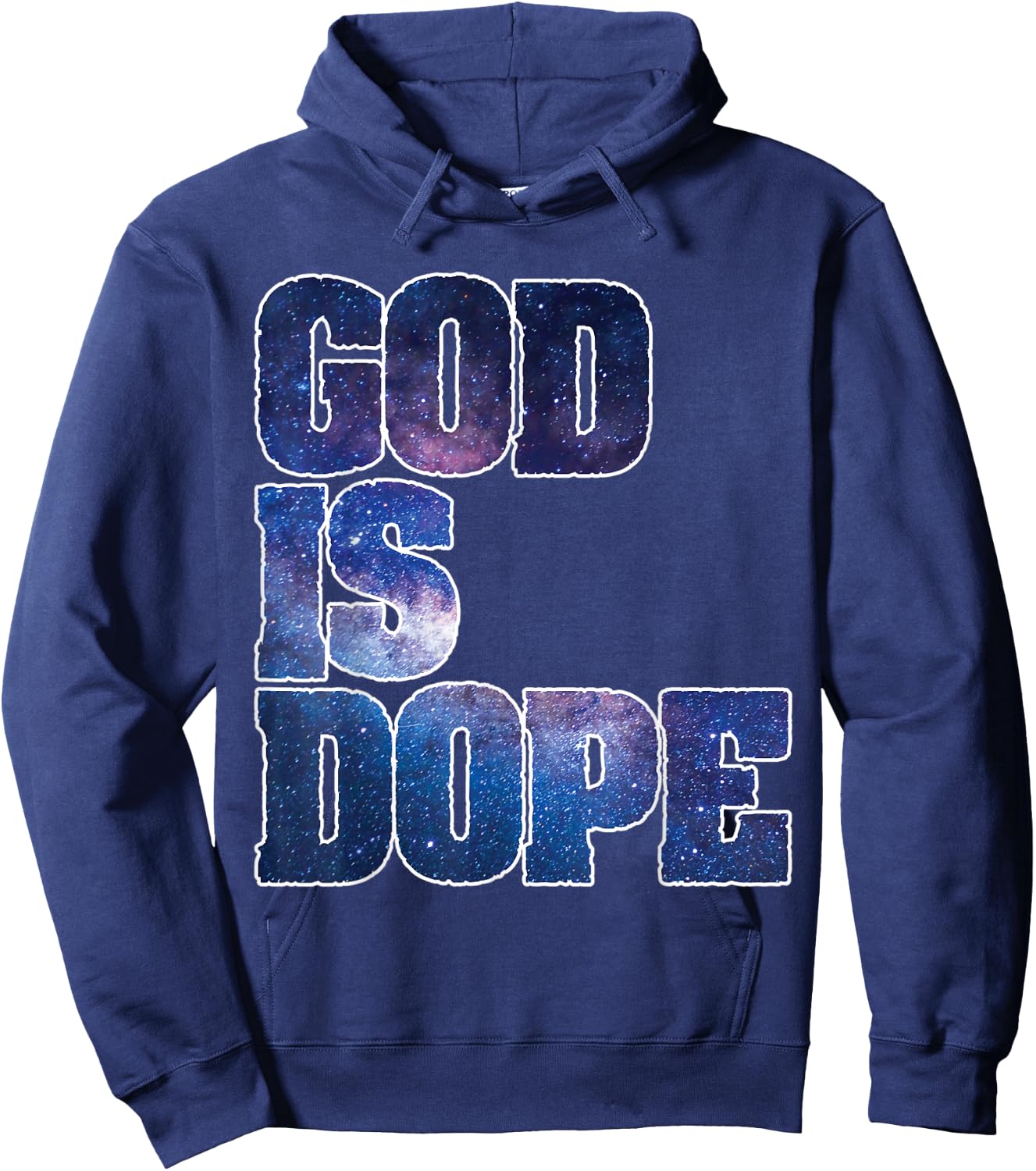 Spiritual Galaxy Themed Religious Christian Believer Hoodie - Hoodie | Navy